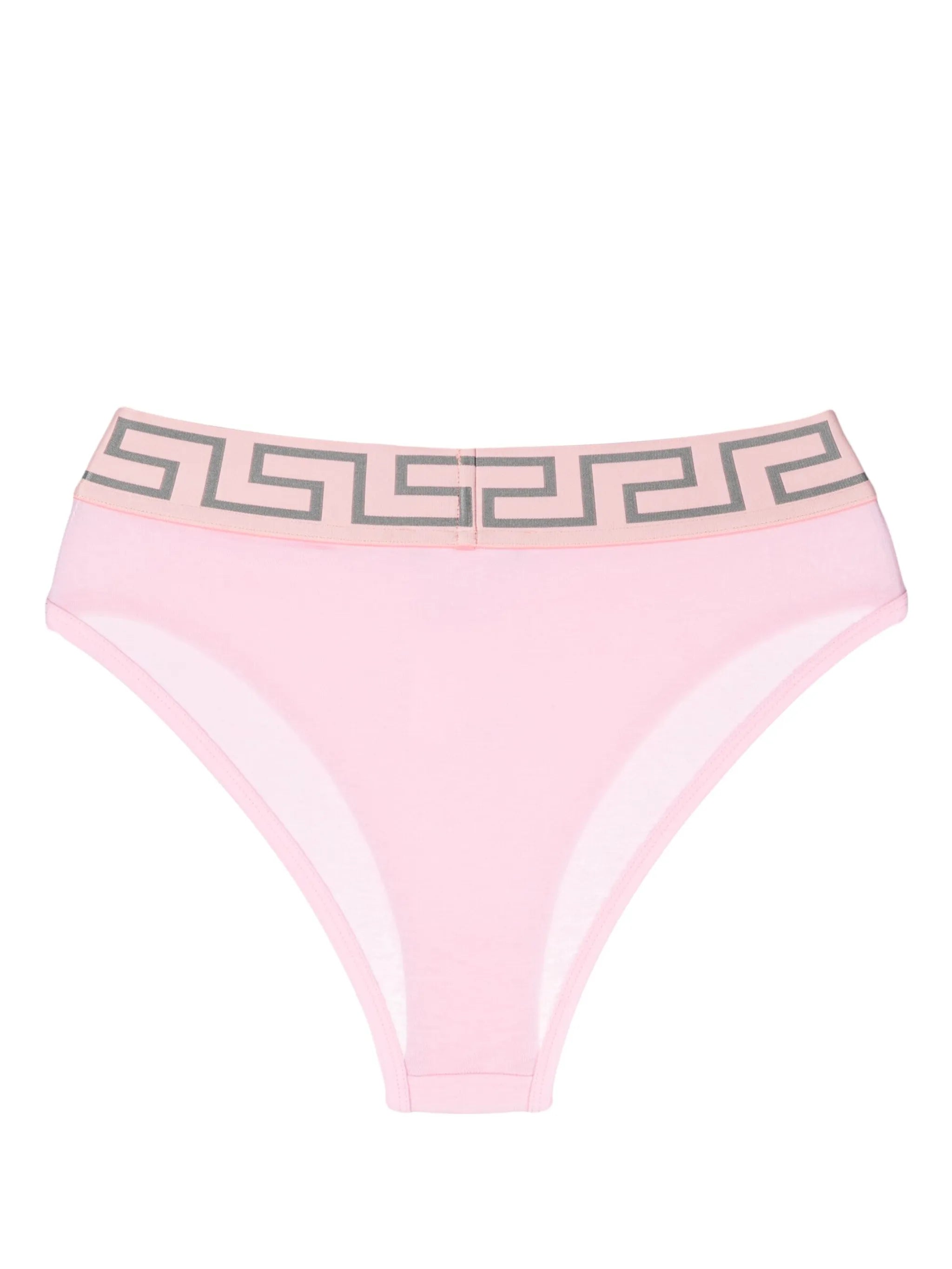 Greca-patterned waistband briefs