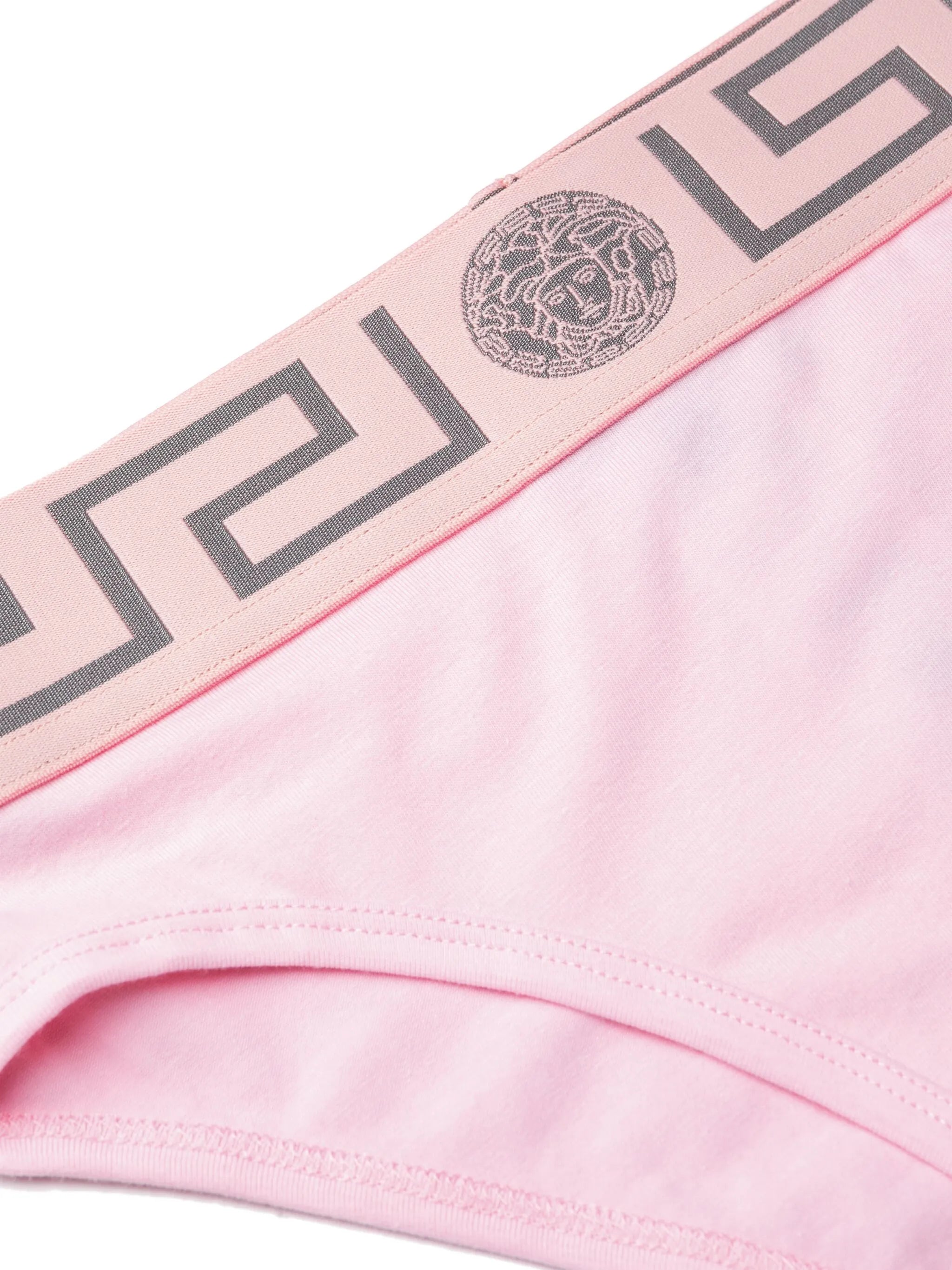 Greca-patterned waistband briefs