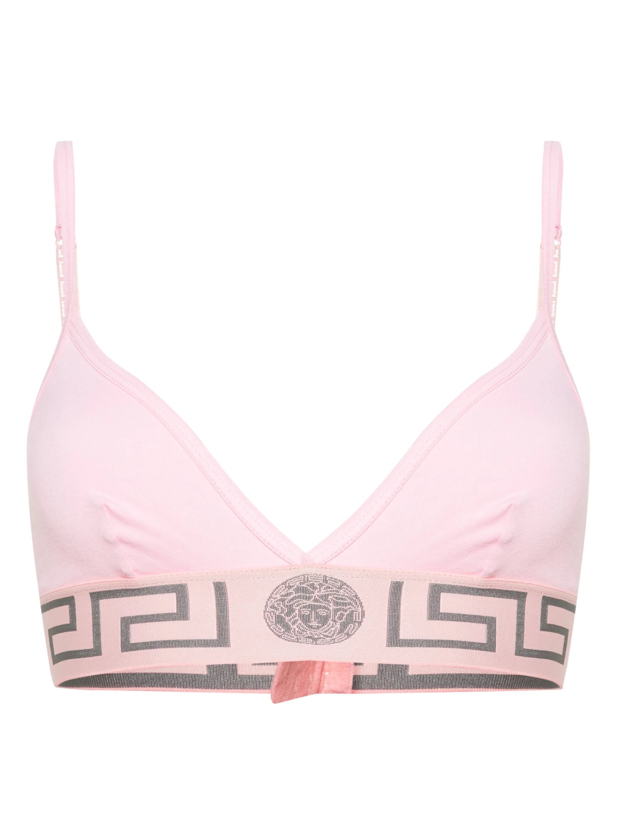 Greca-underband jersey triangle bra