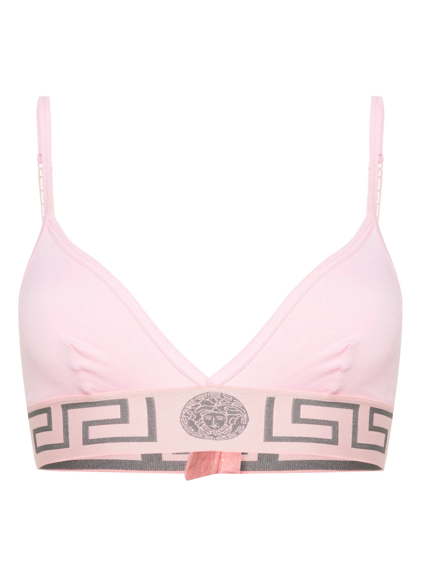 Greca-underband jersey triangle bra