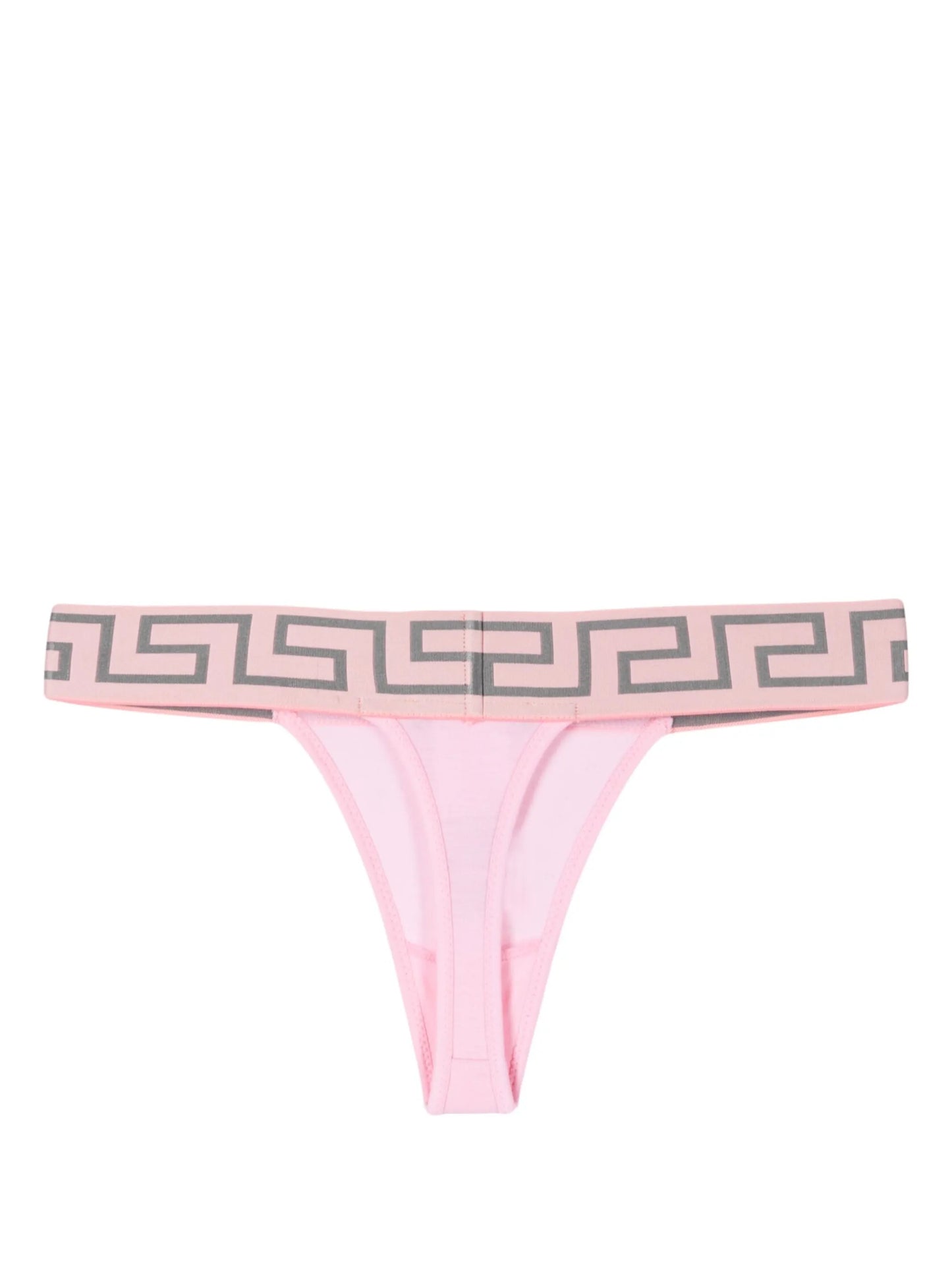 Gerca-patterned waistband thong