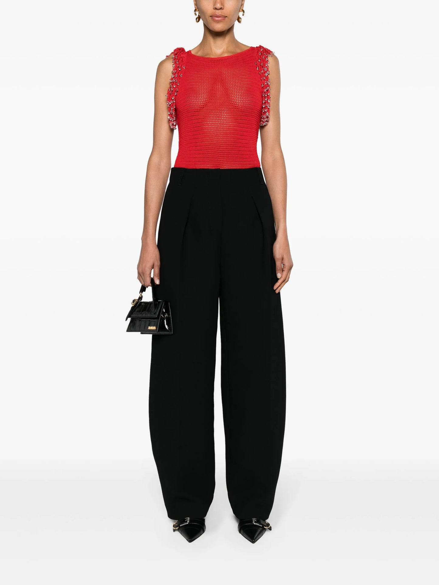 Le Pantalon Ovalo wide-leg trousers