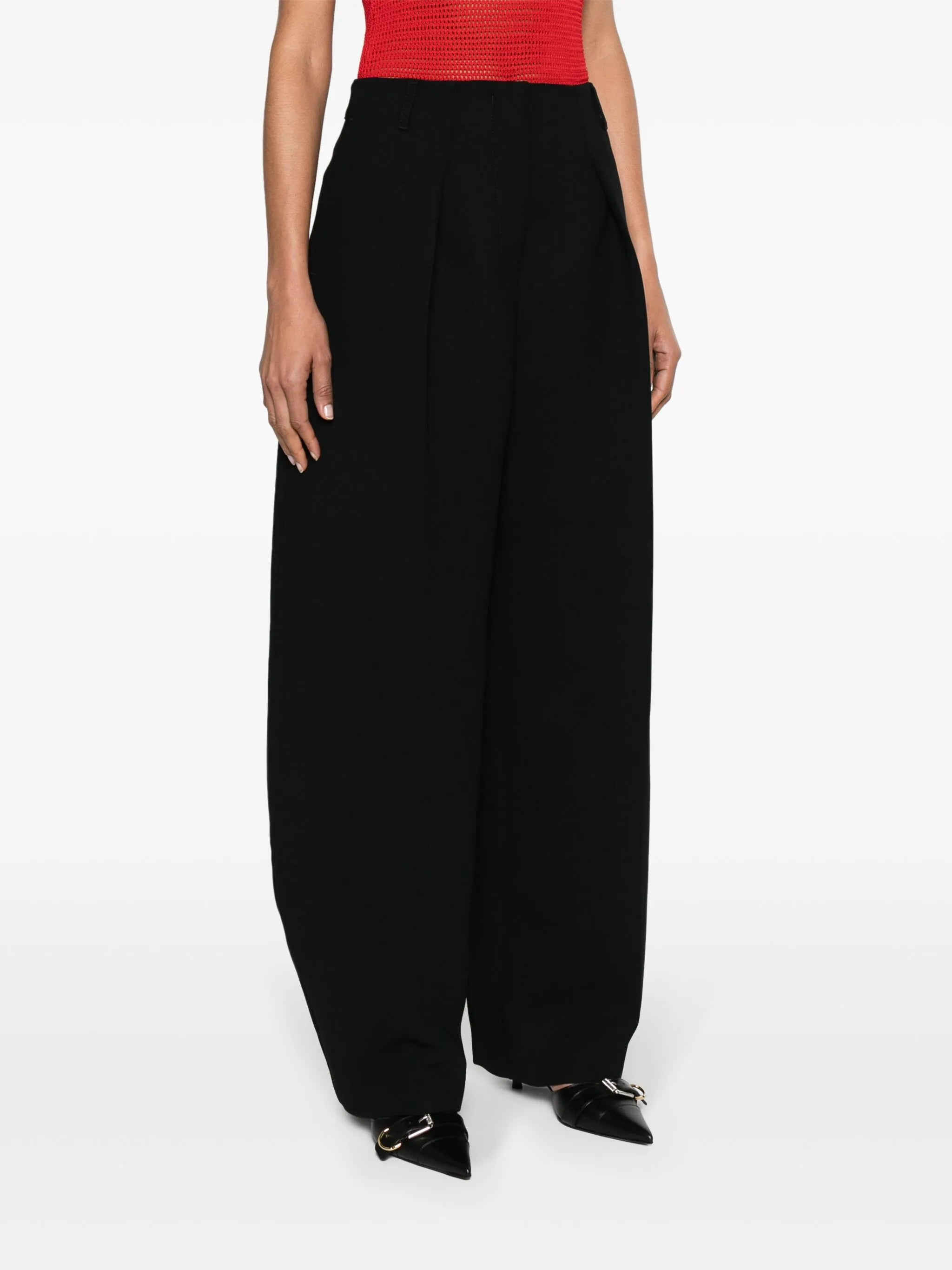 Le Pantalon Ovalo wide-leg trousers
