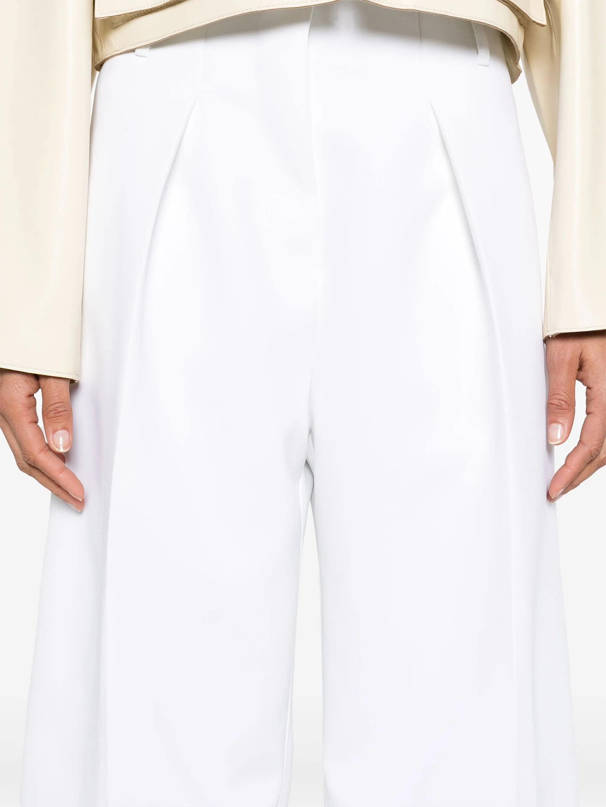 Ovalo pleated palazzo pants