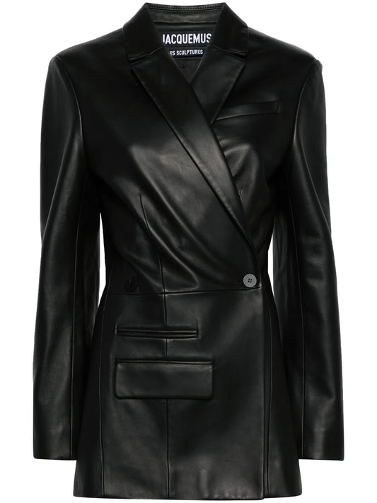La Veste Tibau Cuir leather blazer