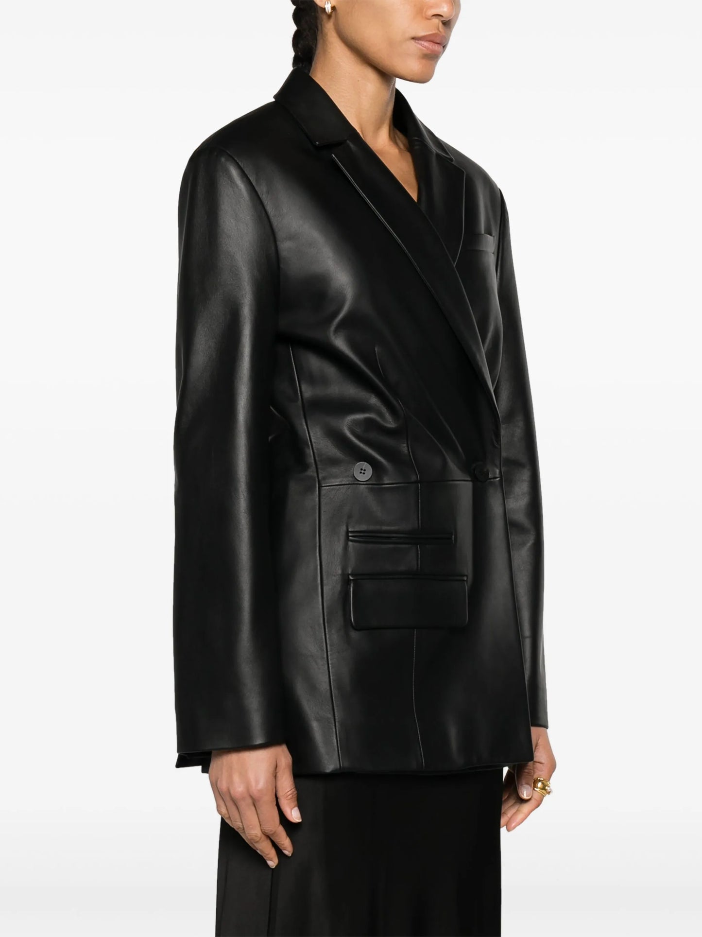 La Veste Tibau Cuir leather blazer
