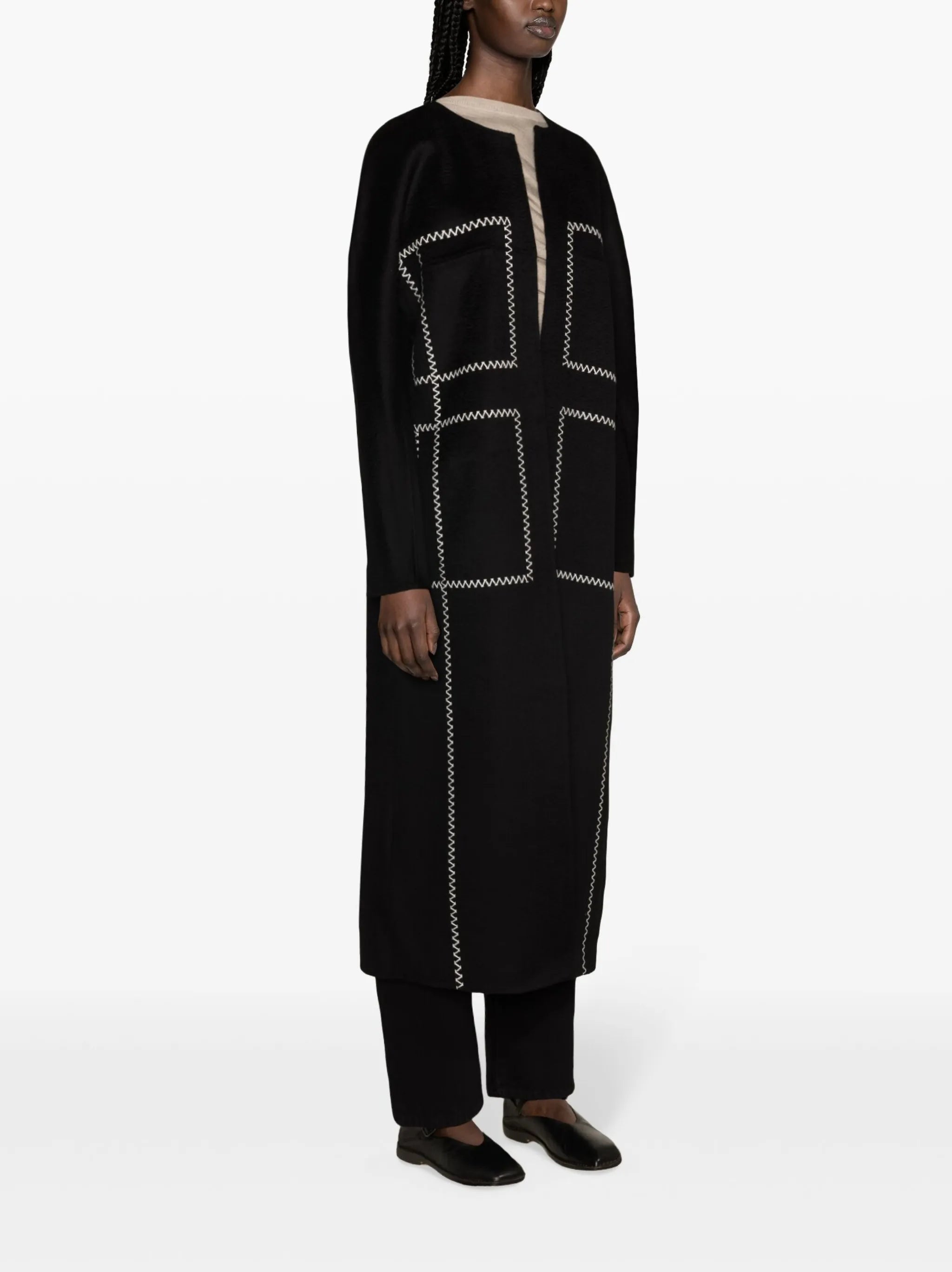 Noelle felted long coat