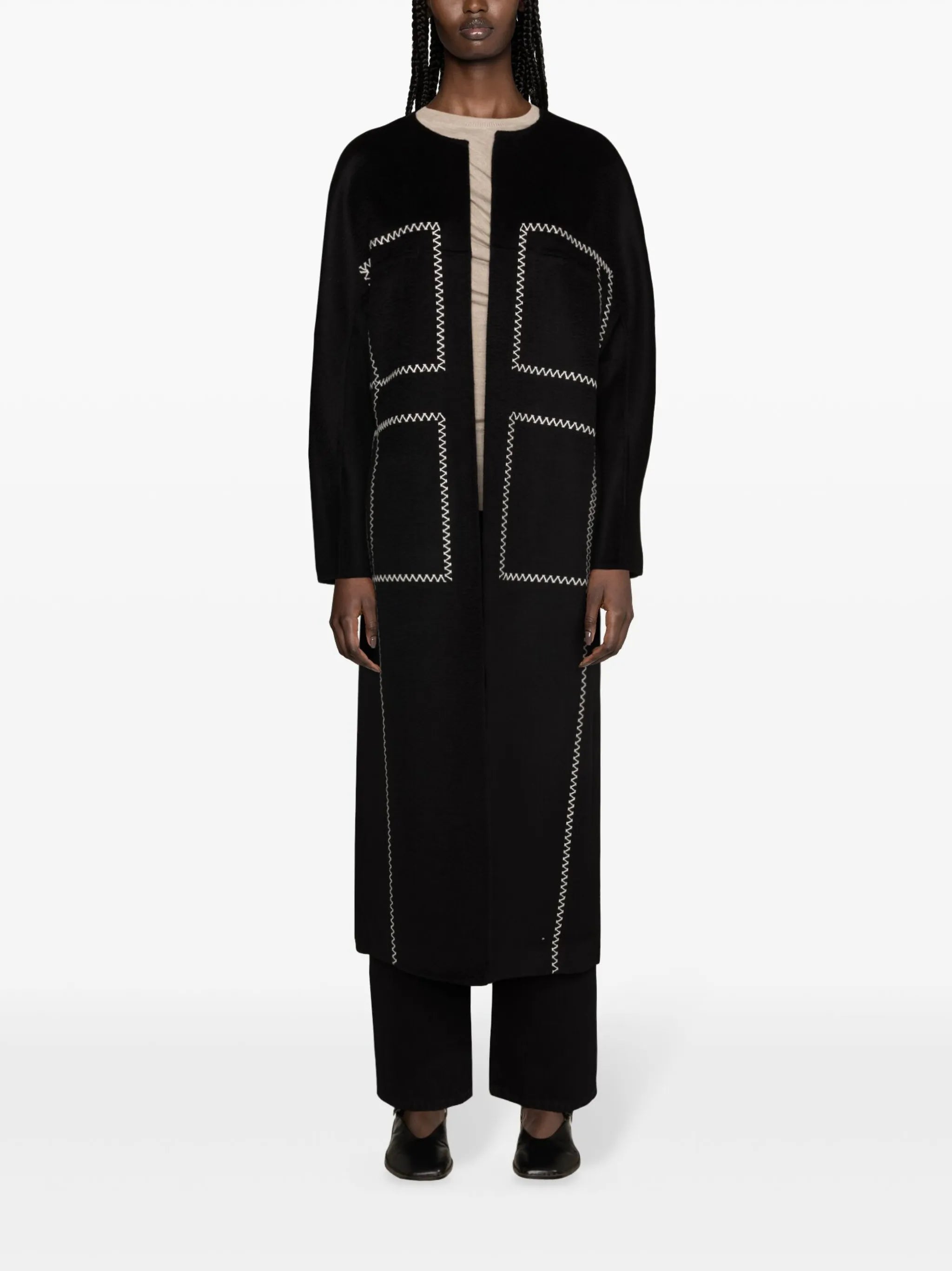 Noelle felted long coat