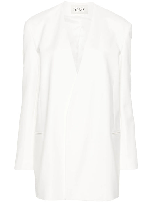 Saunders open-front blazer