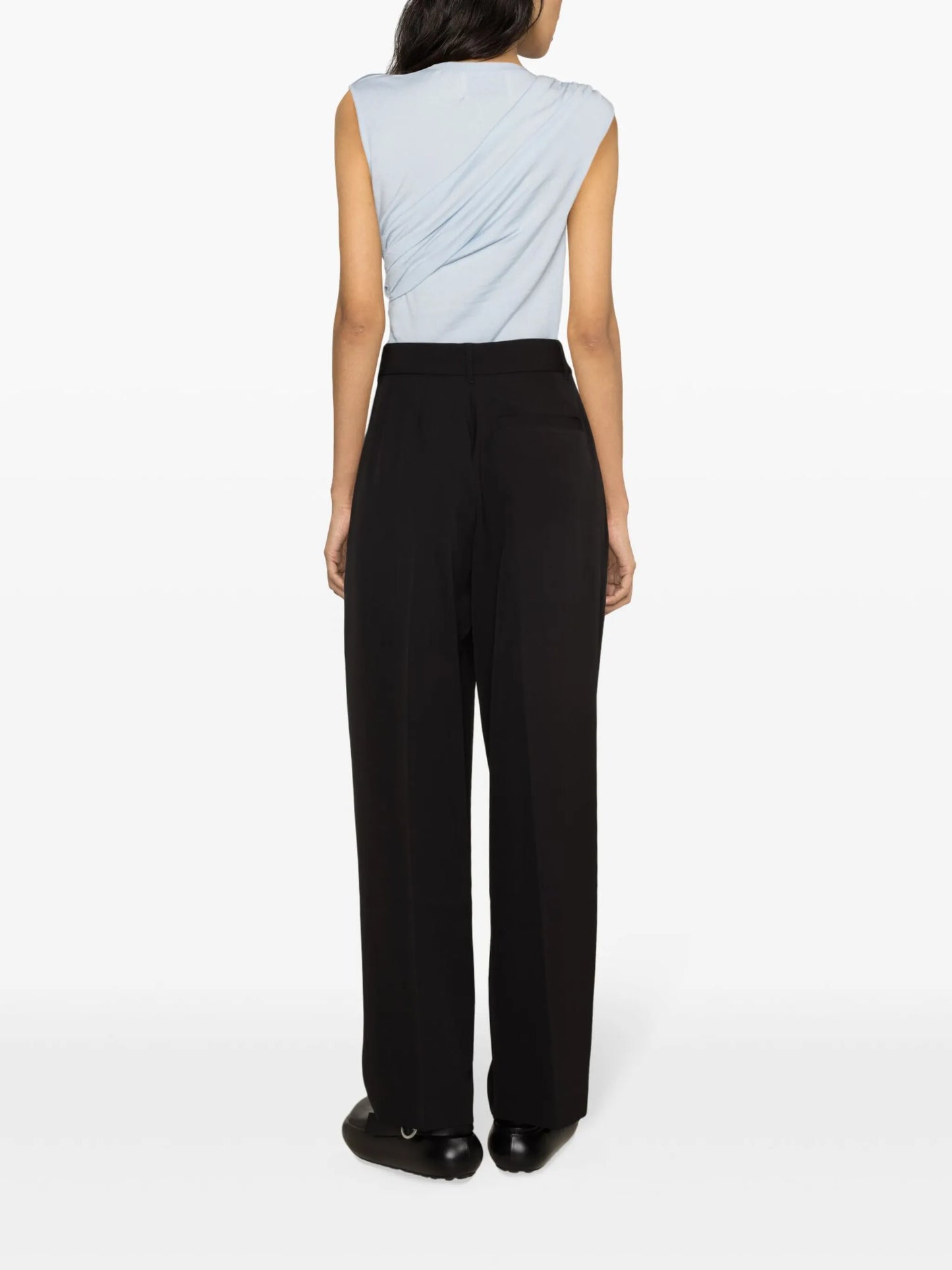 Vita draped merino top