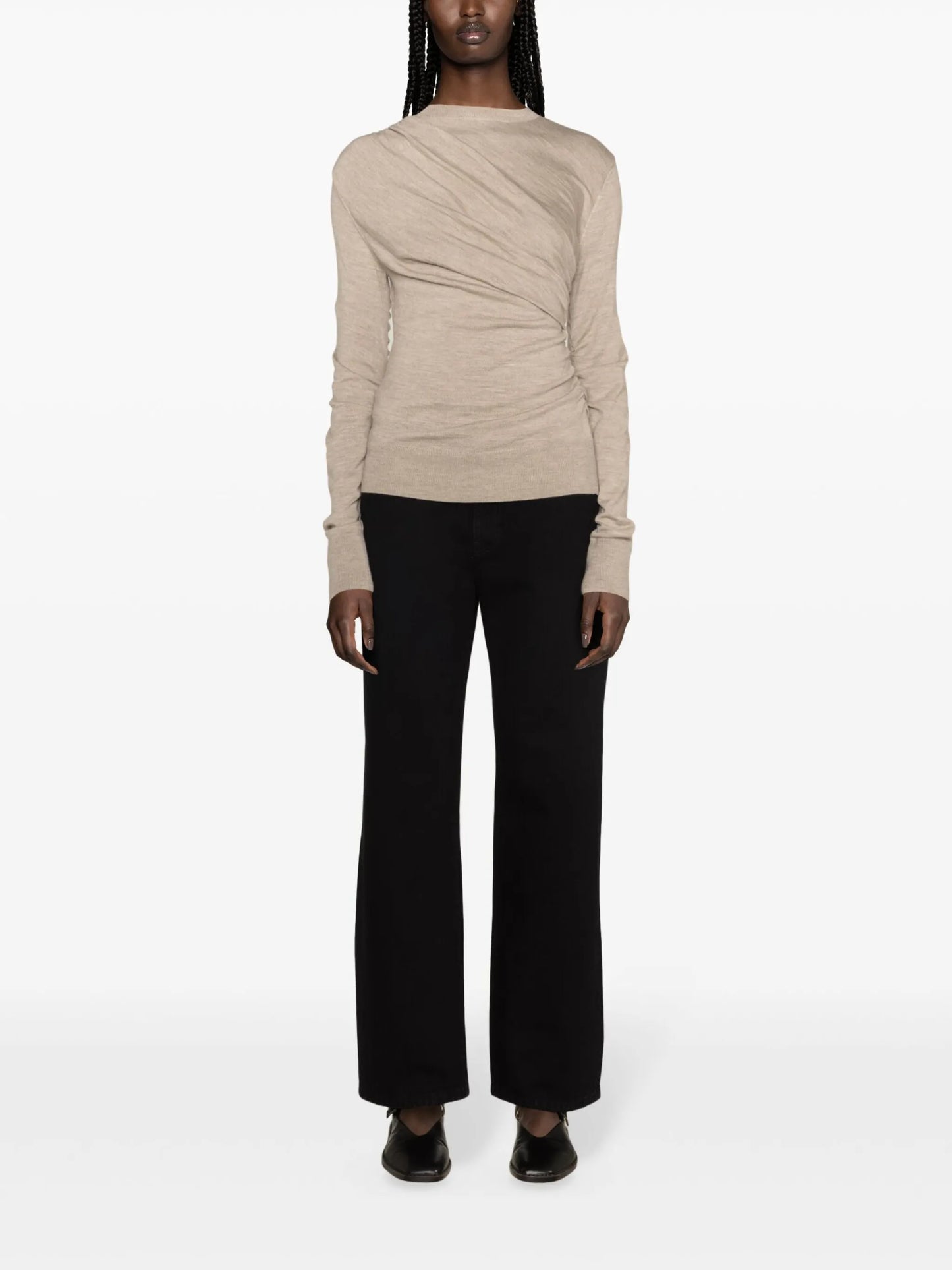 Eleornore draped merino jumper