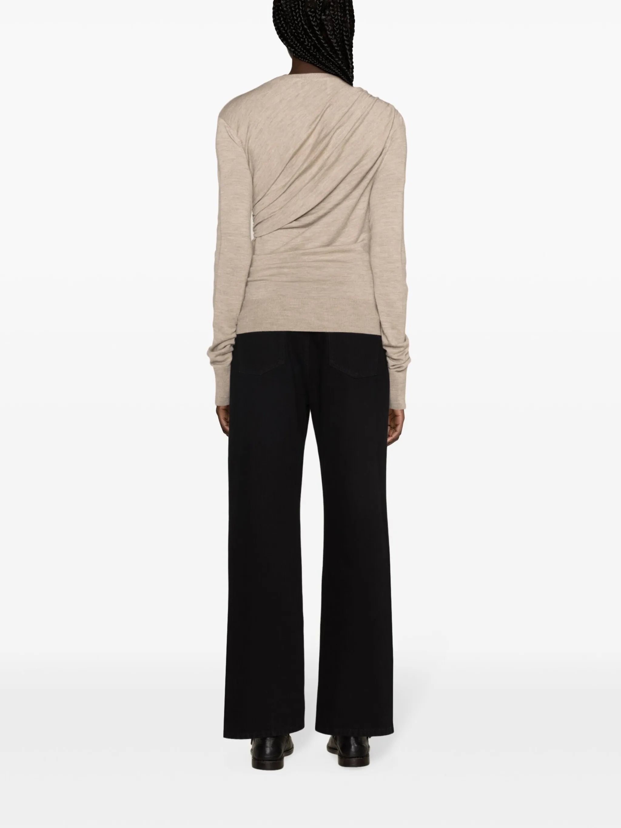 Eleornore draped merino jumper