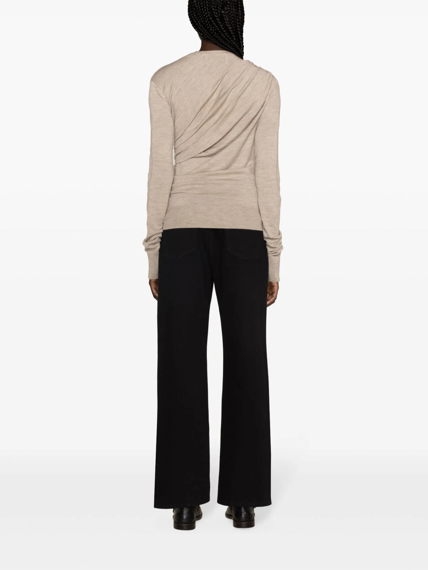 Eleornore draped merino jumper