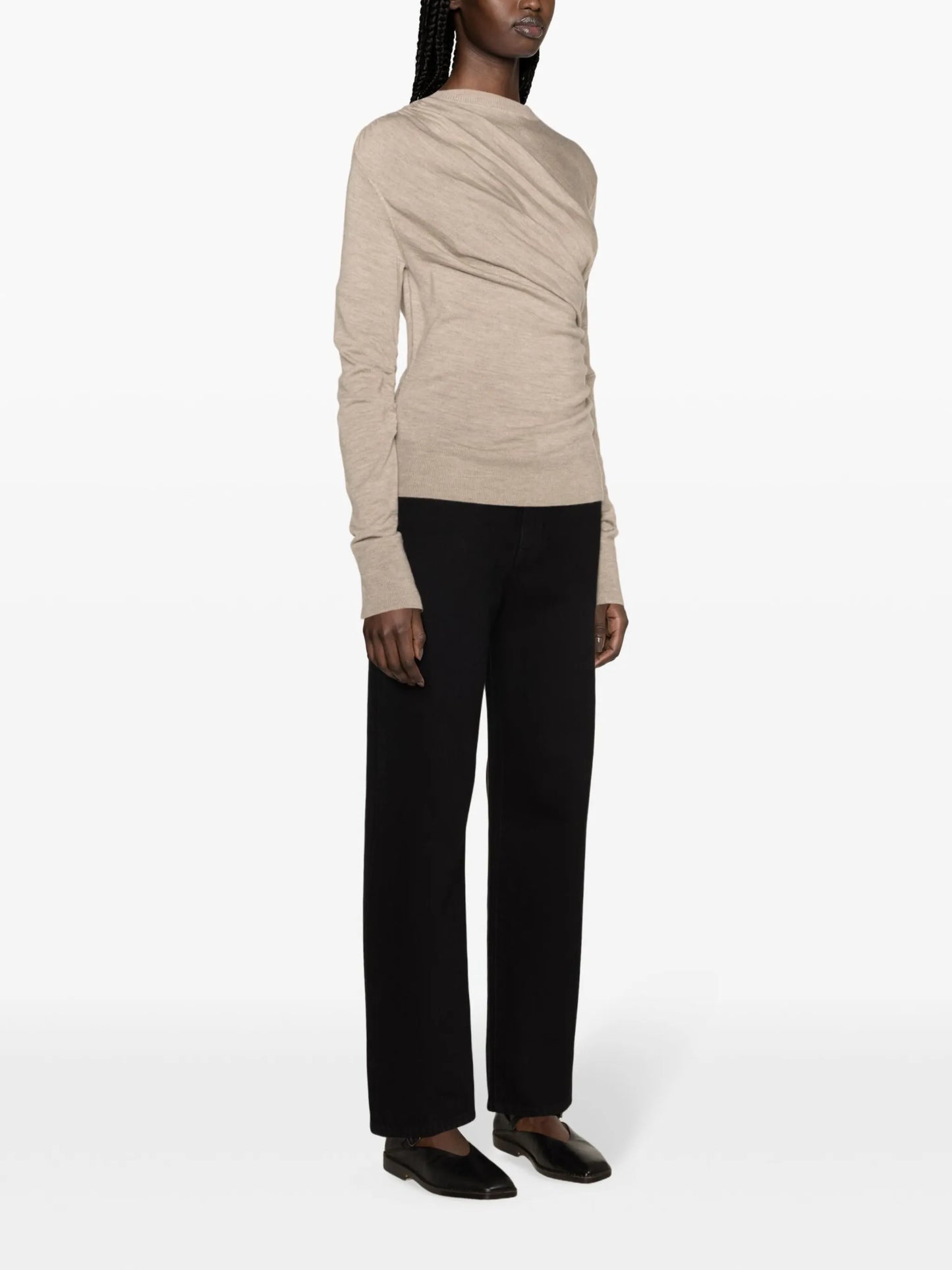 Eleornore draped merino jumper