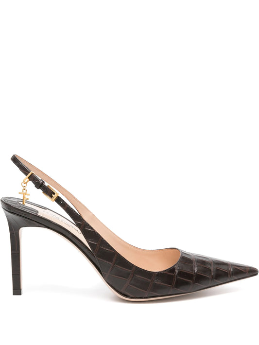 Angelina 85mm leather pumps