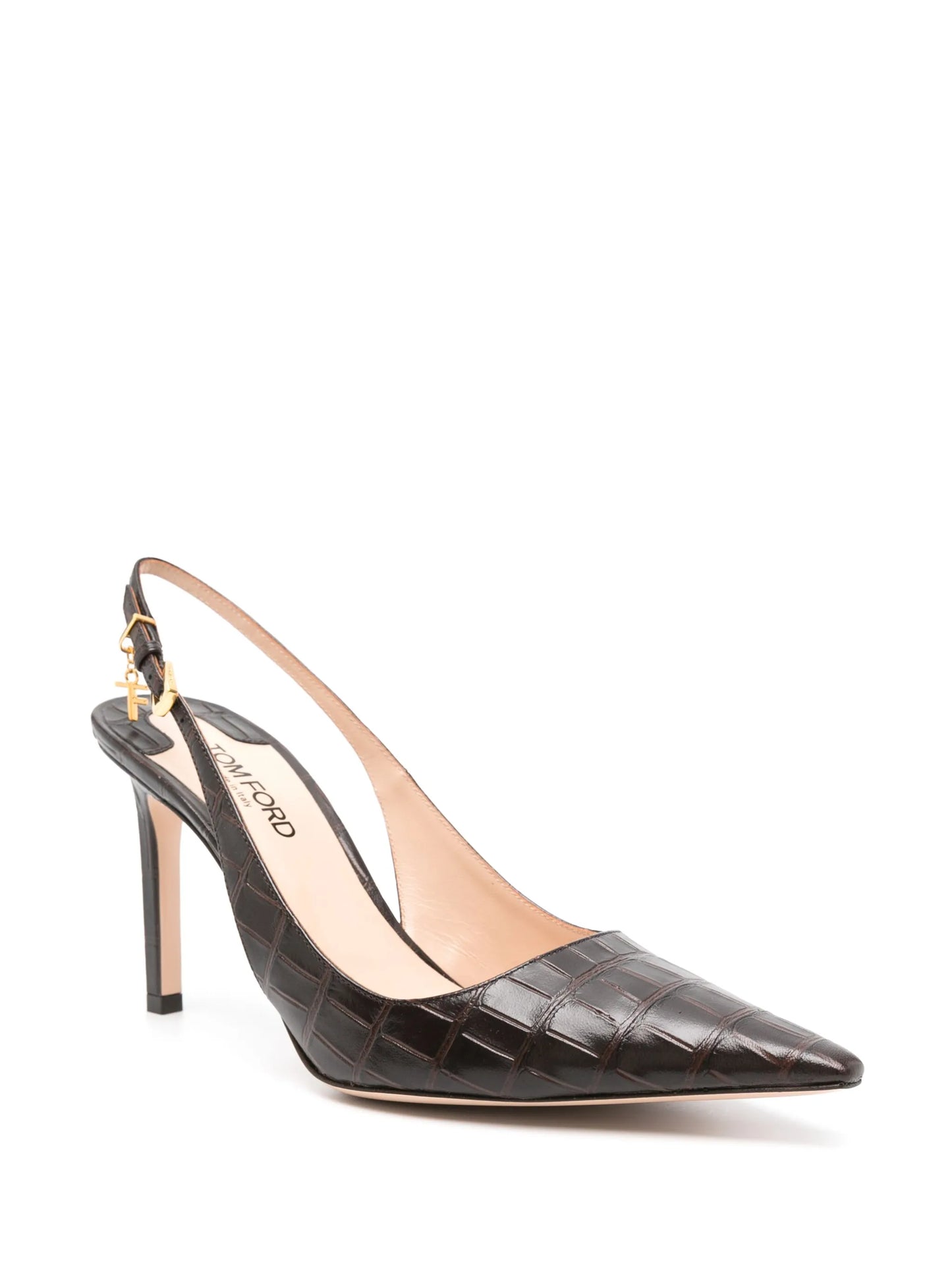 Angelina 85mm leather pumps