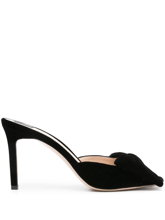 Brigitte 85mm velvet mules