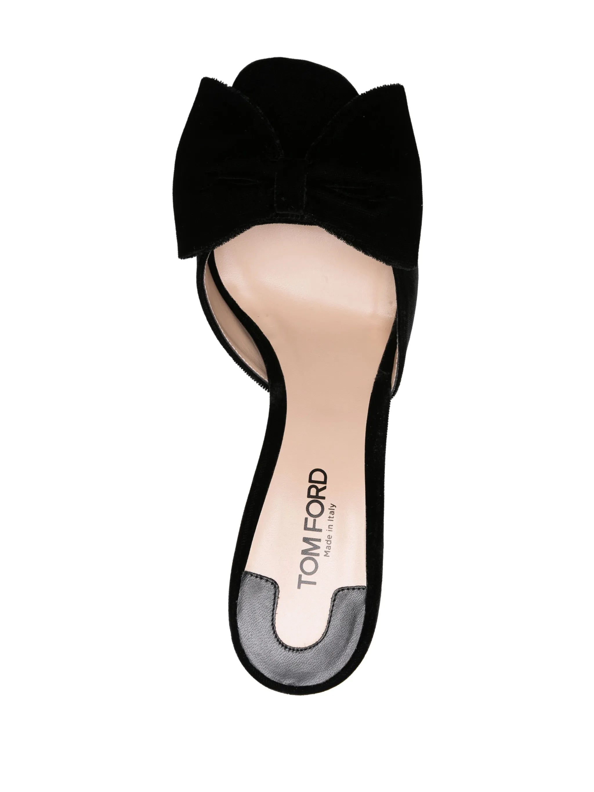 Brigitte 85mm velvet mules