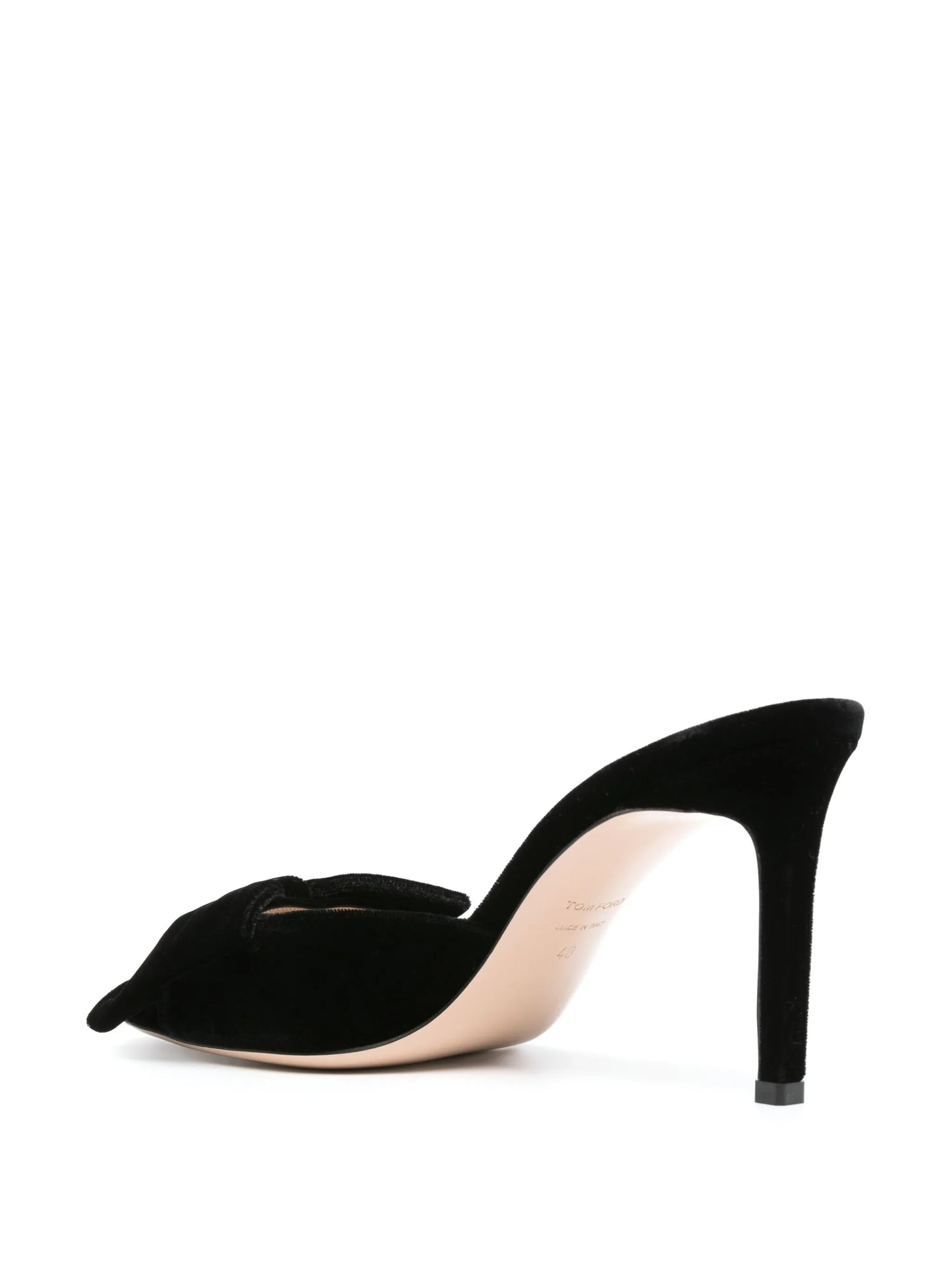 Brigitte 85mm velvet mules