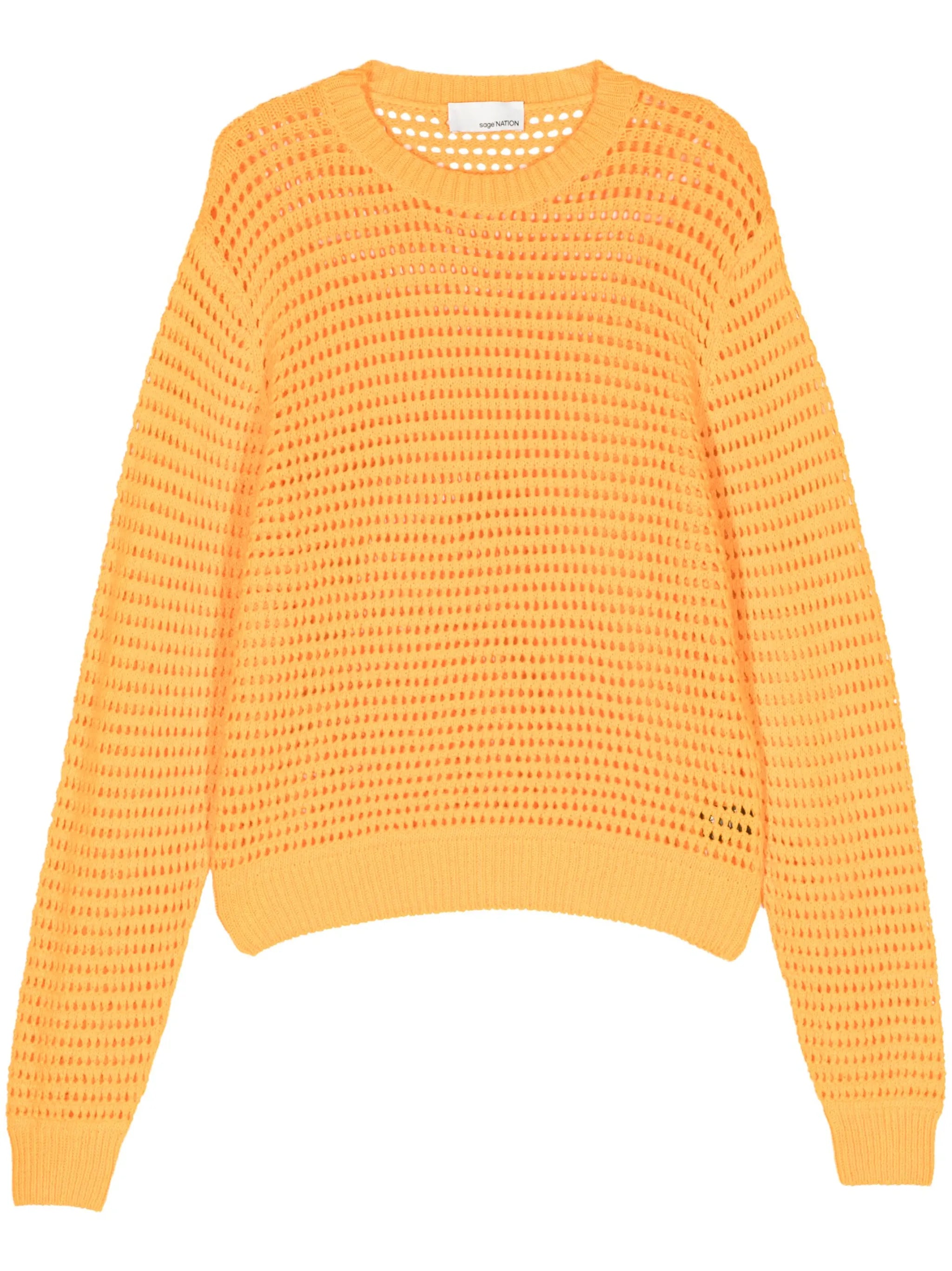 Summer Hatchi open-knit jumper