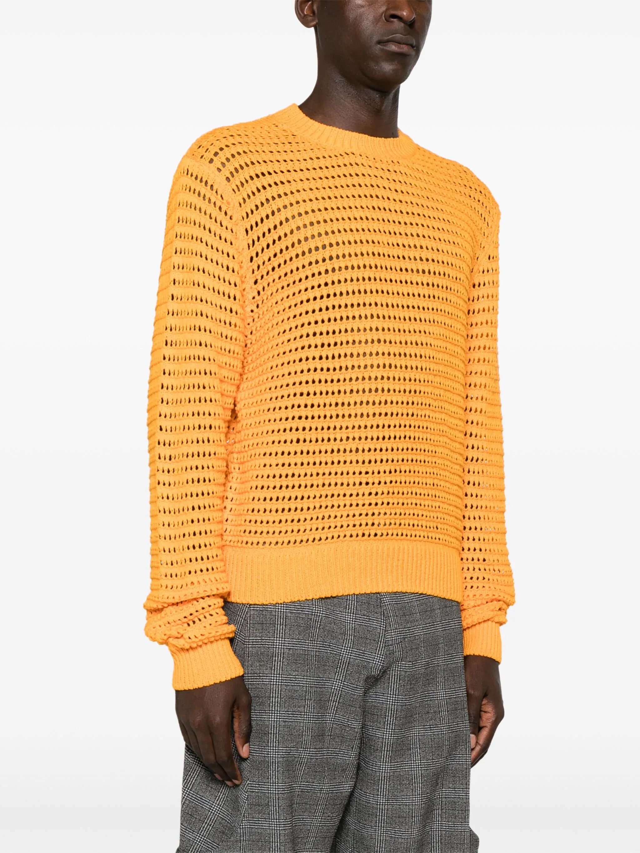 Summer Hatchi open-knit jumper