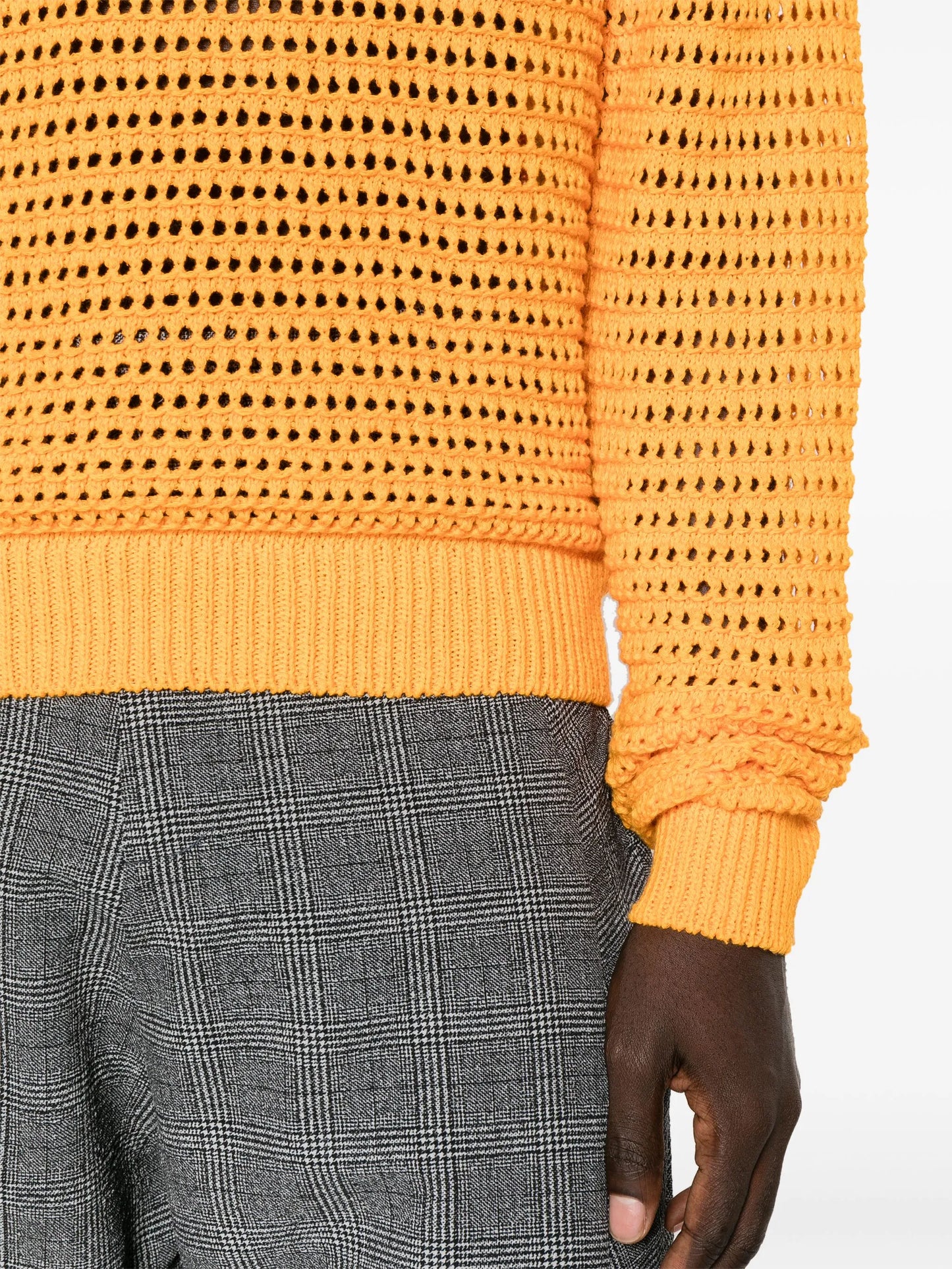 Summer Hatchi open-knit jumper