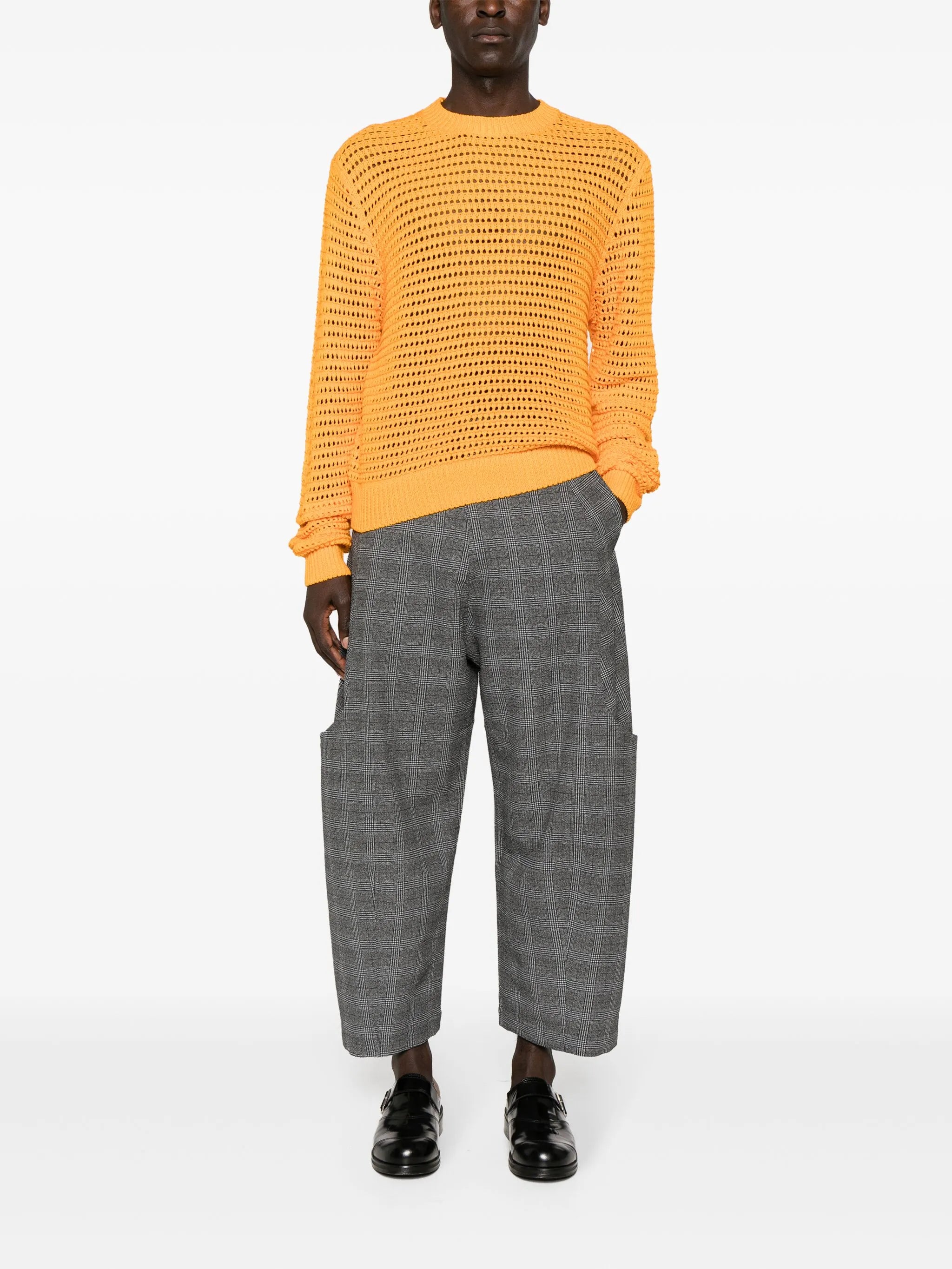 Summer Hatchi open-knit jumper