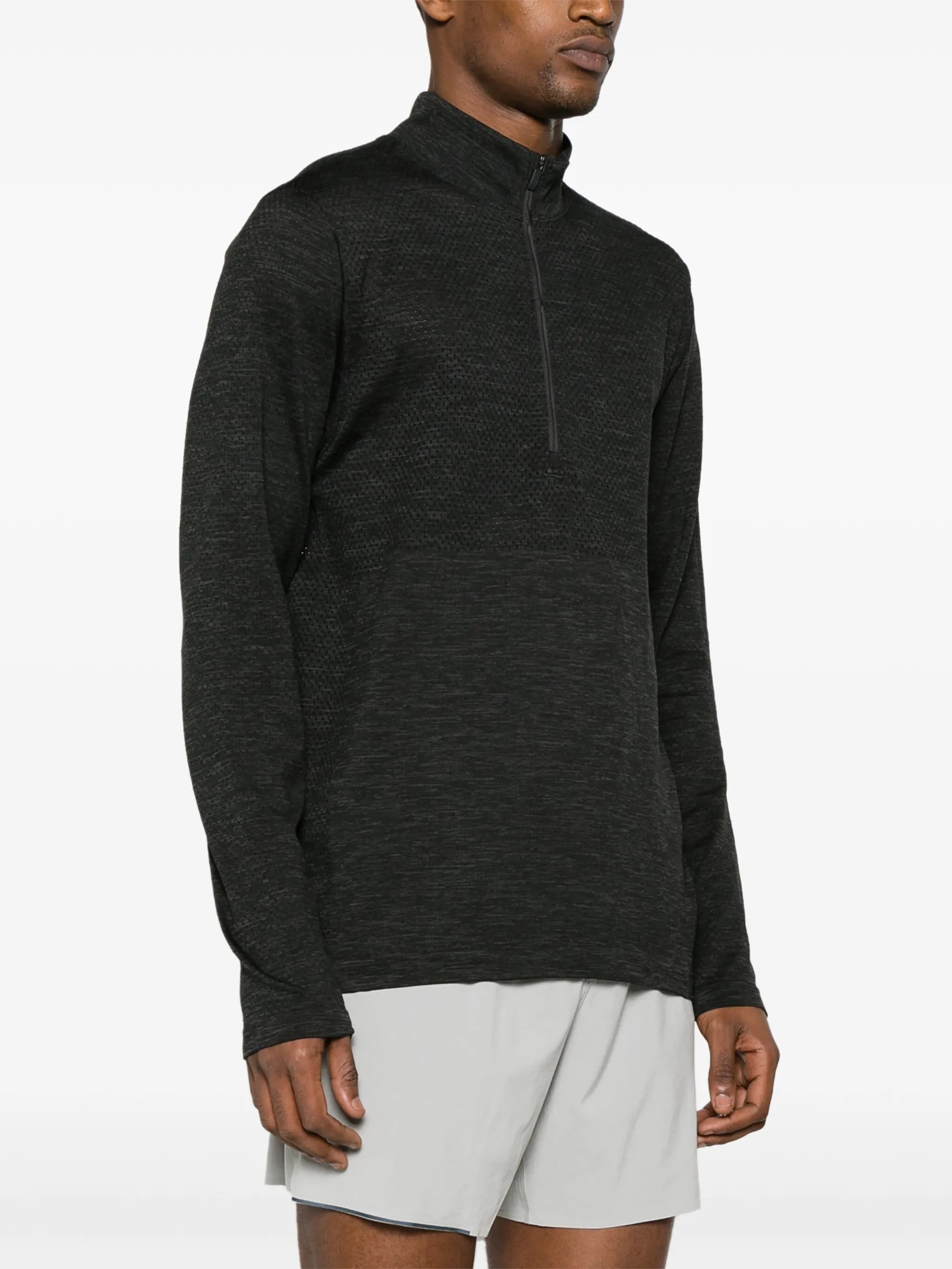 Metal Vent Tech zip-up performance T-shirt