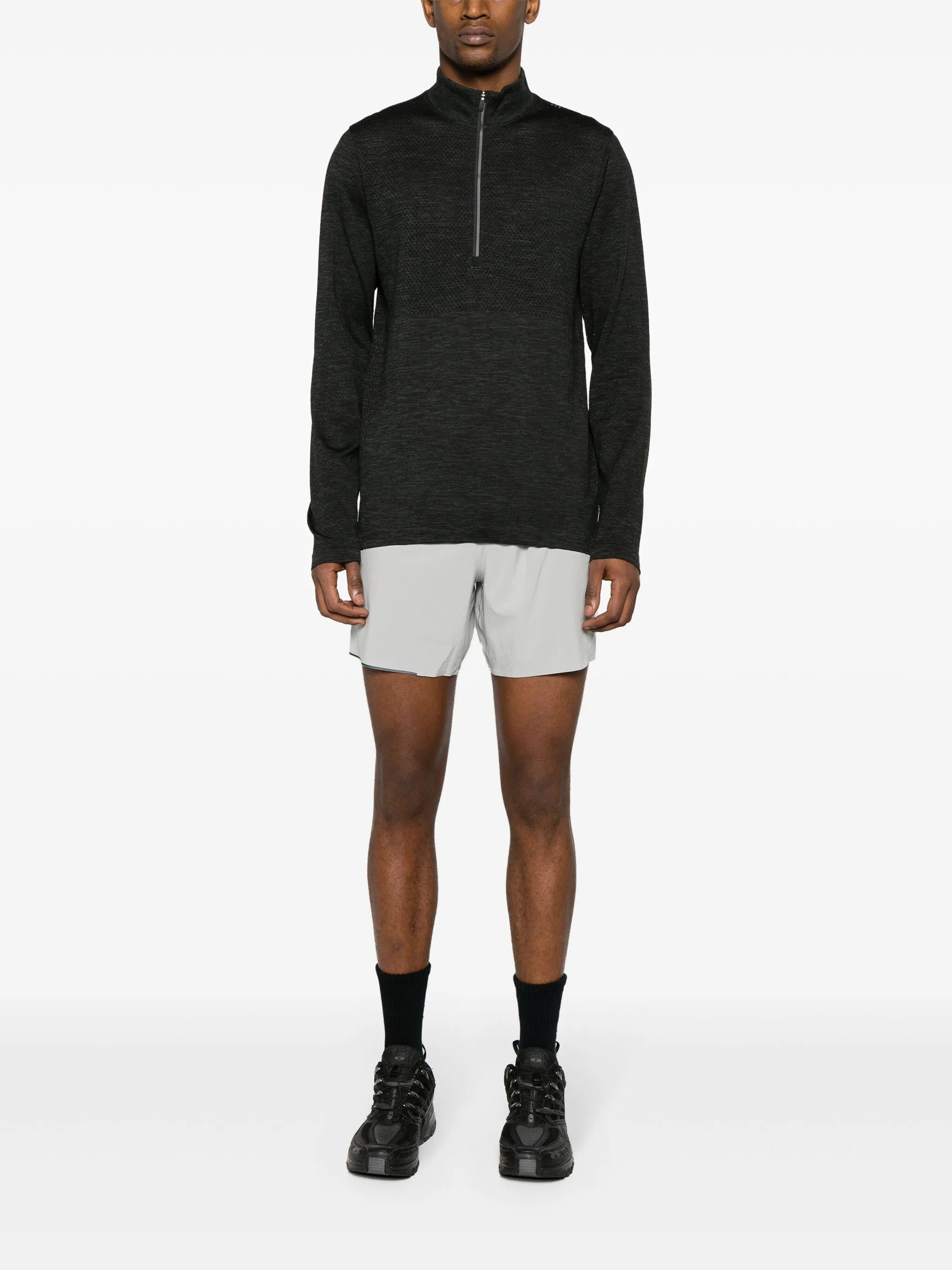 Metal Vent Tech zip-up performance T-shirt