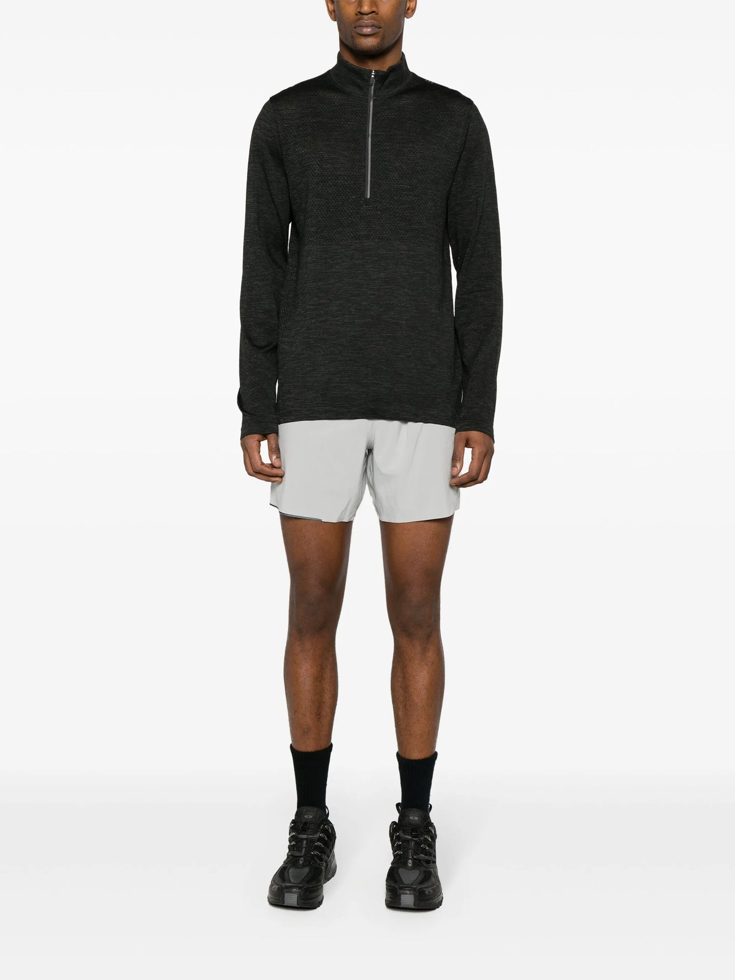 Metal Vent Tech zip-up performance T-shirt
