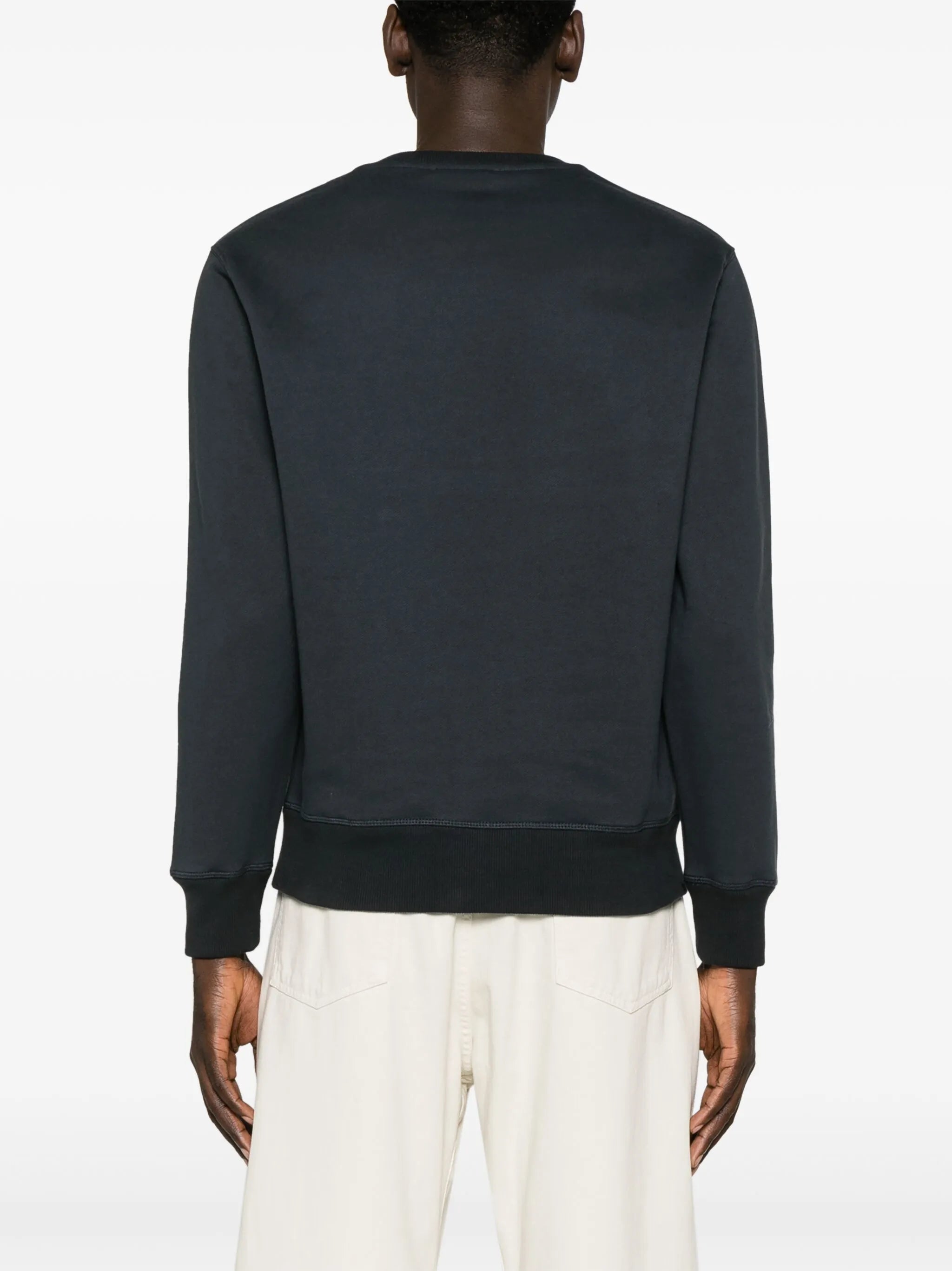 Hole cotton sweatshirt