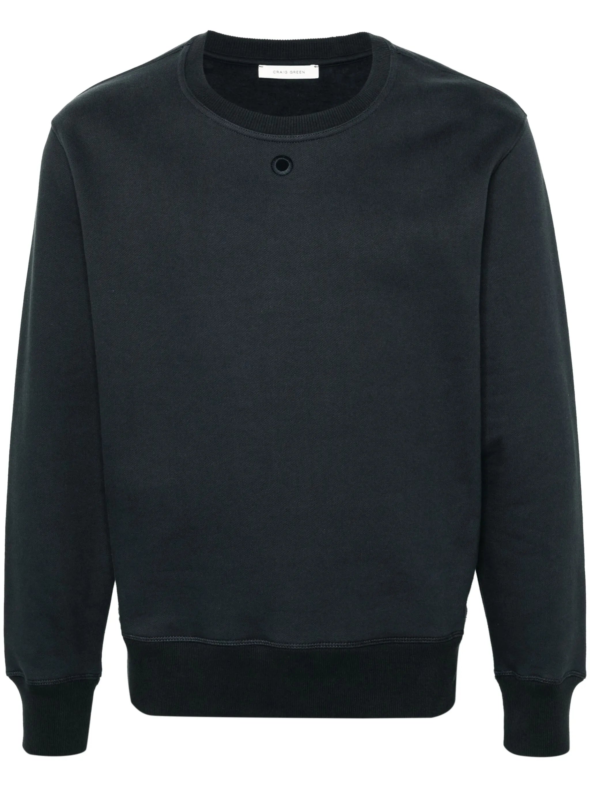 Hole cotton sweatshirt