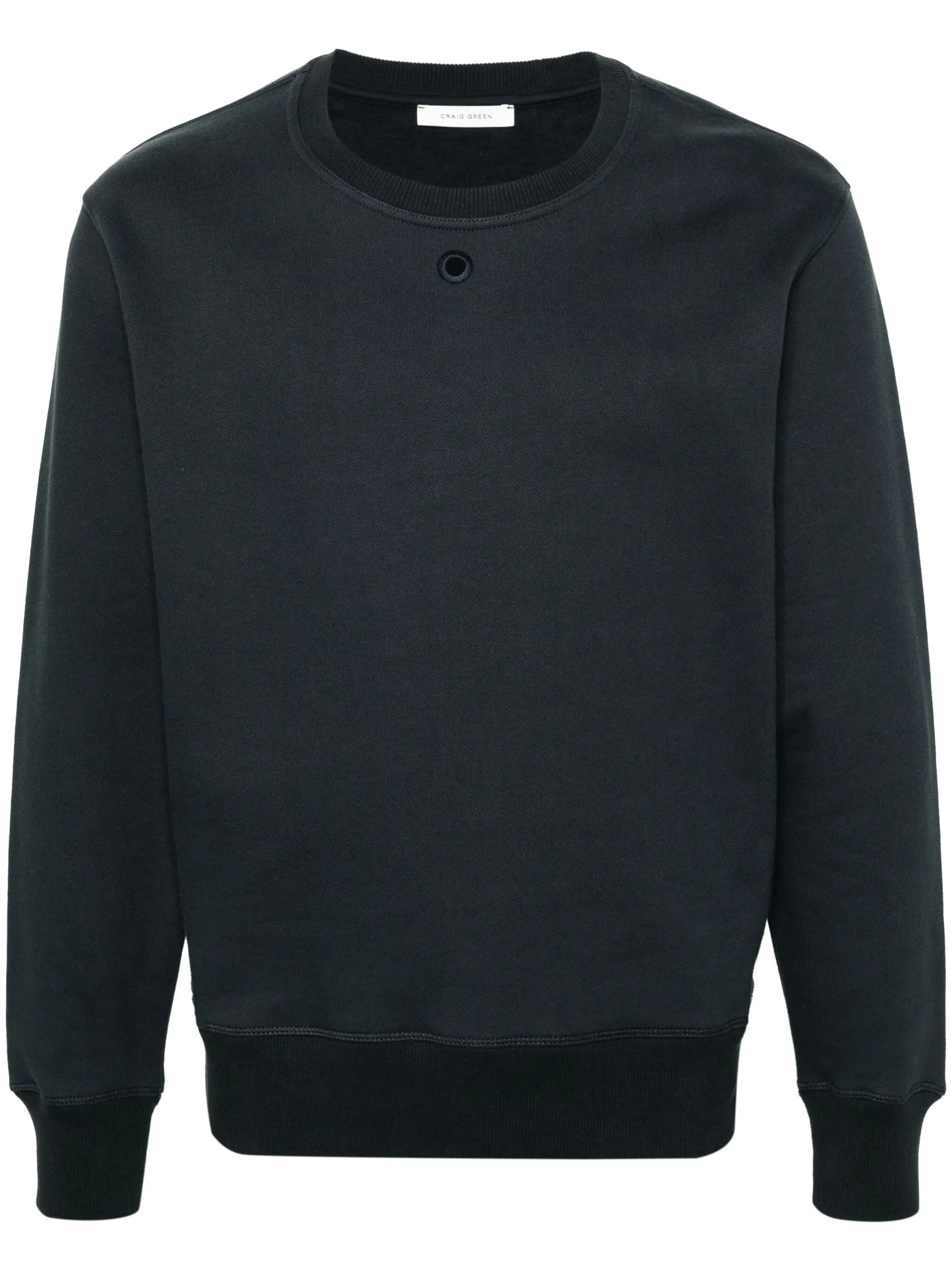 Hole cotton sweatshirt