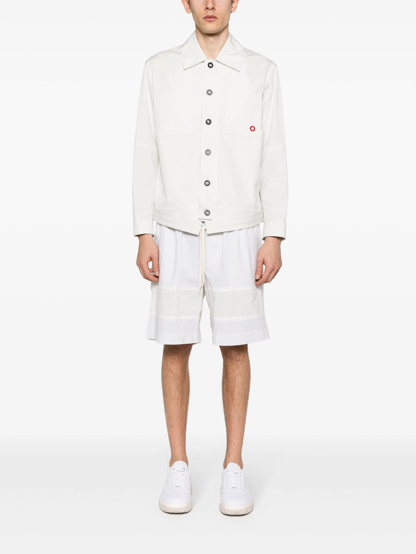 Barrel cotton bermuda shorts