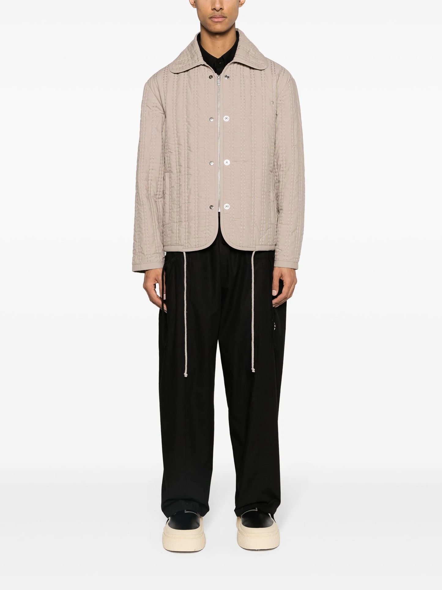 decorative-stitching cotton jacket
