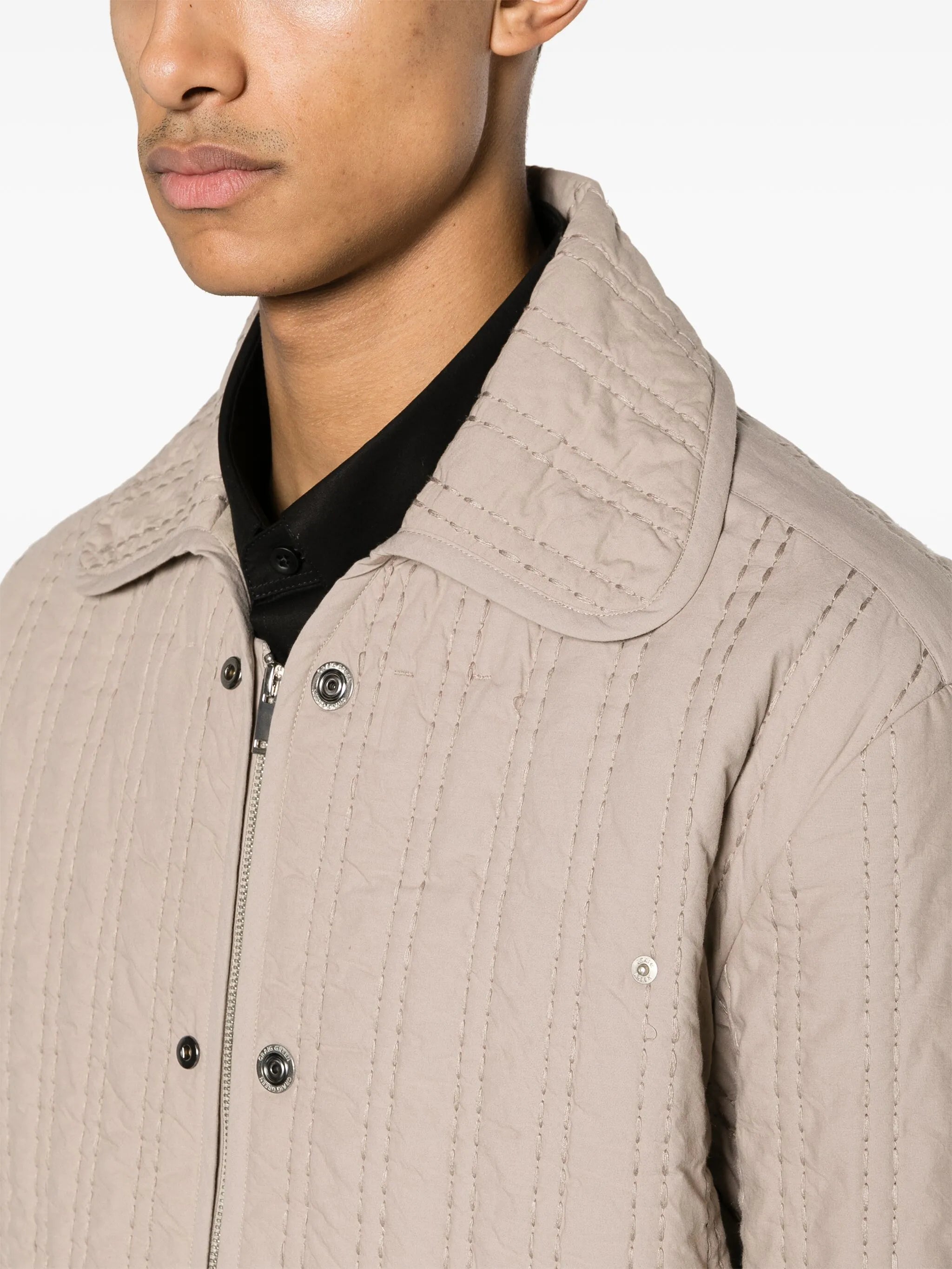decorative-stitching cotton jacket