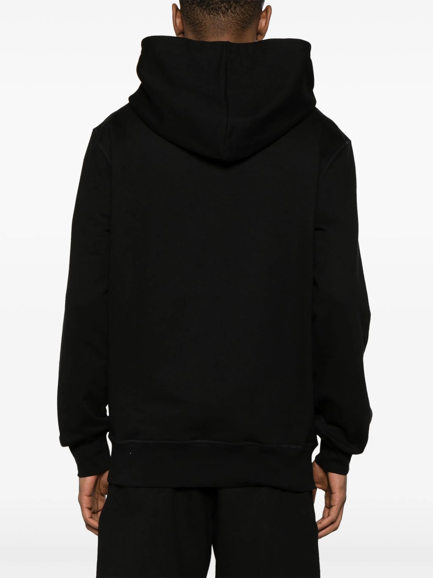 Graffiti logo-print cotton hoodie