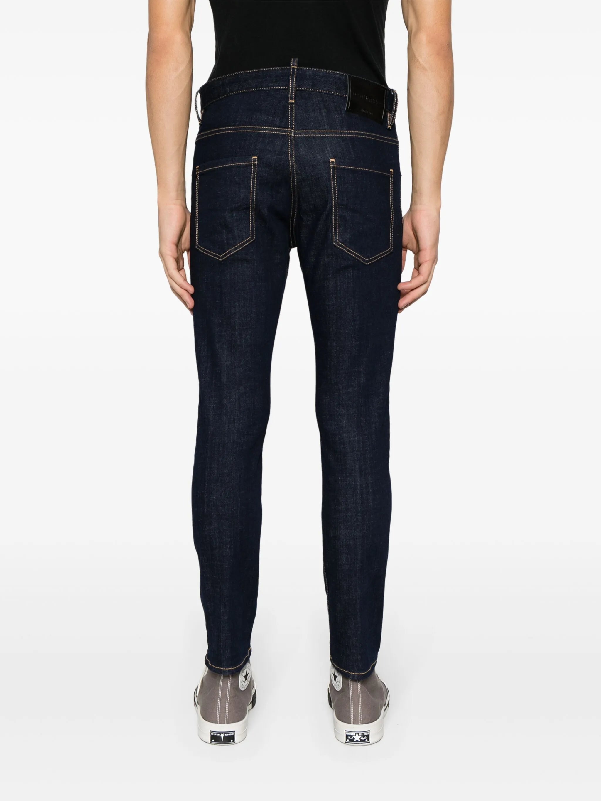 mid-rise skinny jeans