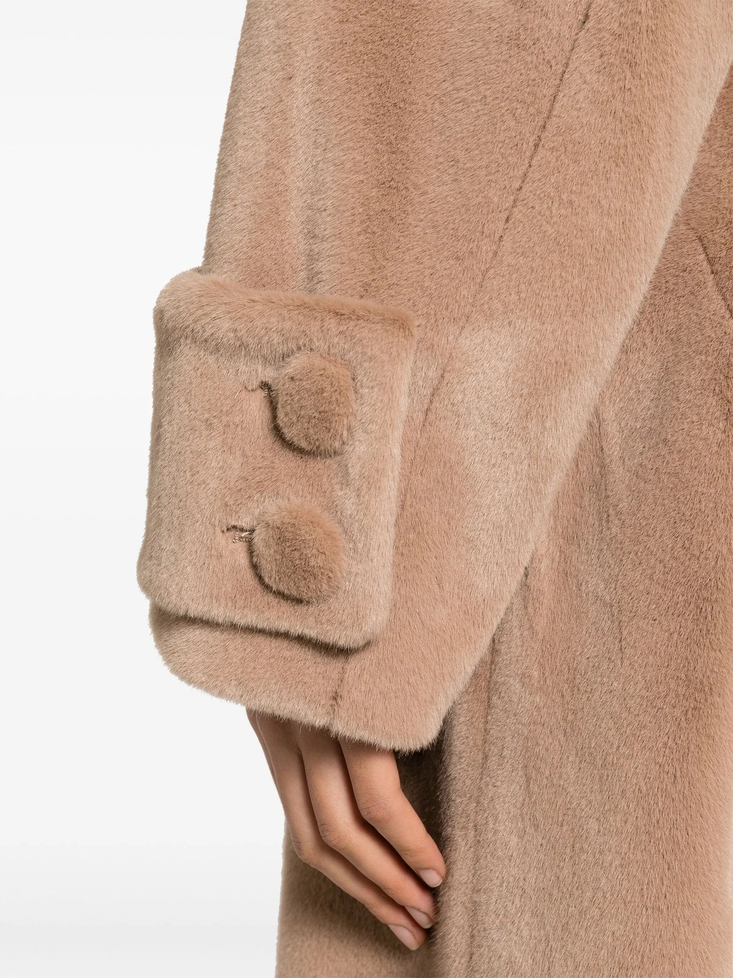 Tillie faux-fur trench coat