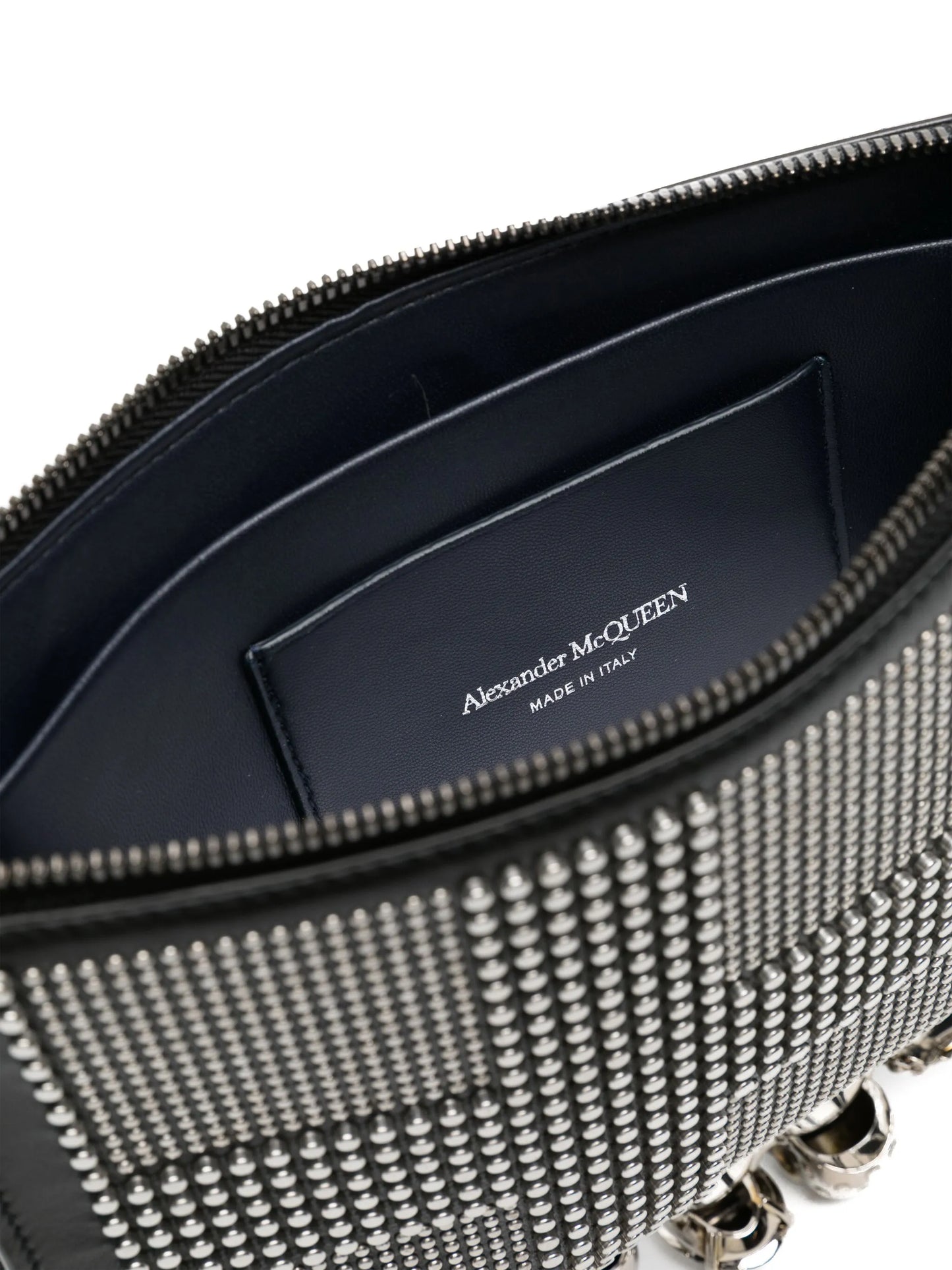 The Knuckle studded clutch bag