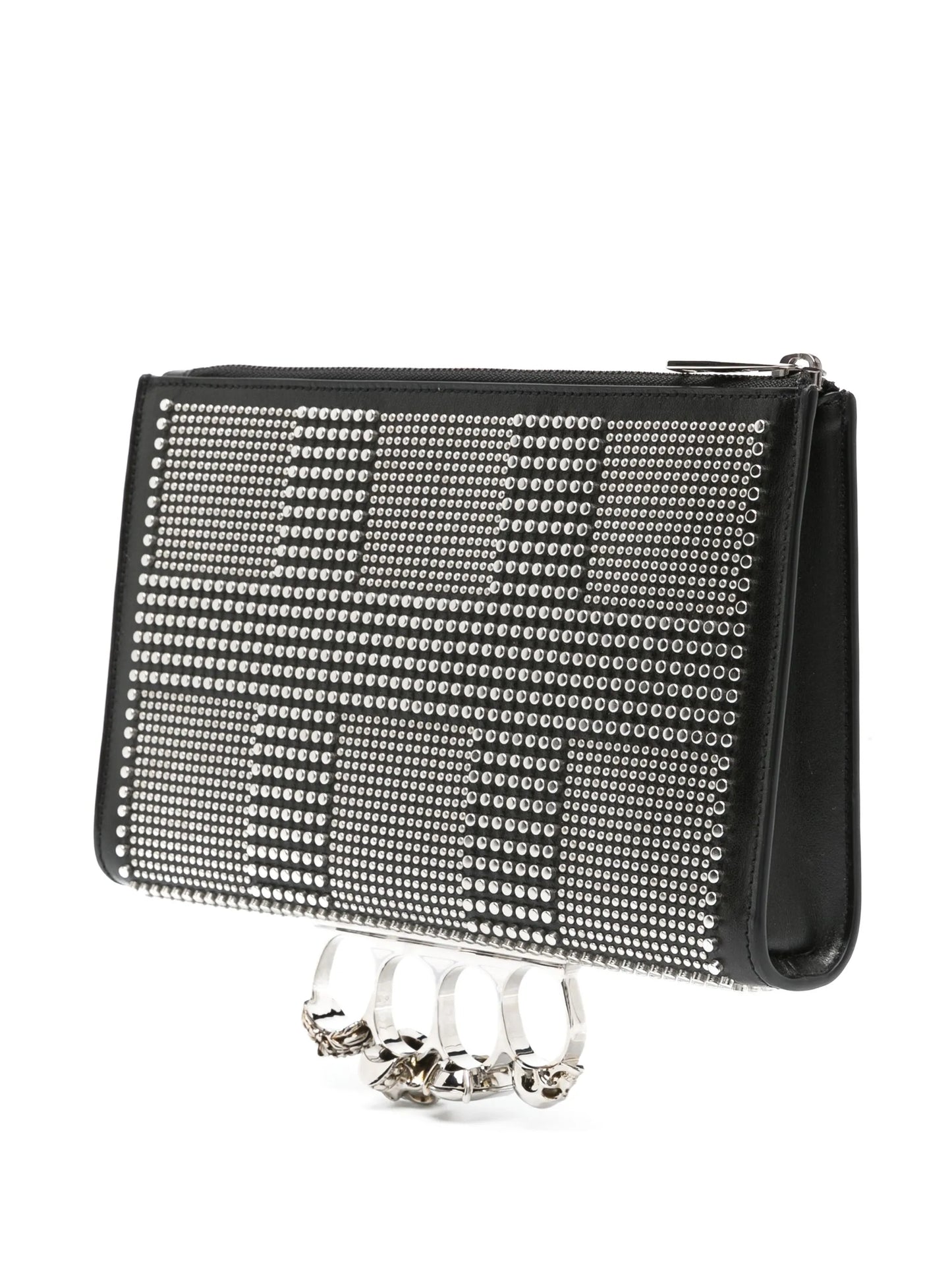 The Knuckle studded clutch bag