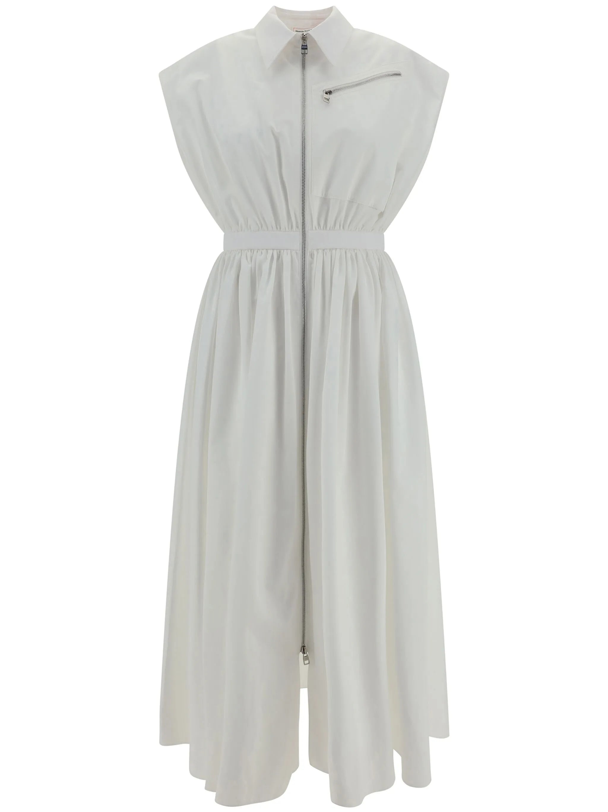 belted cotton shirtdress