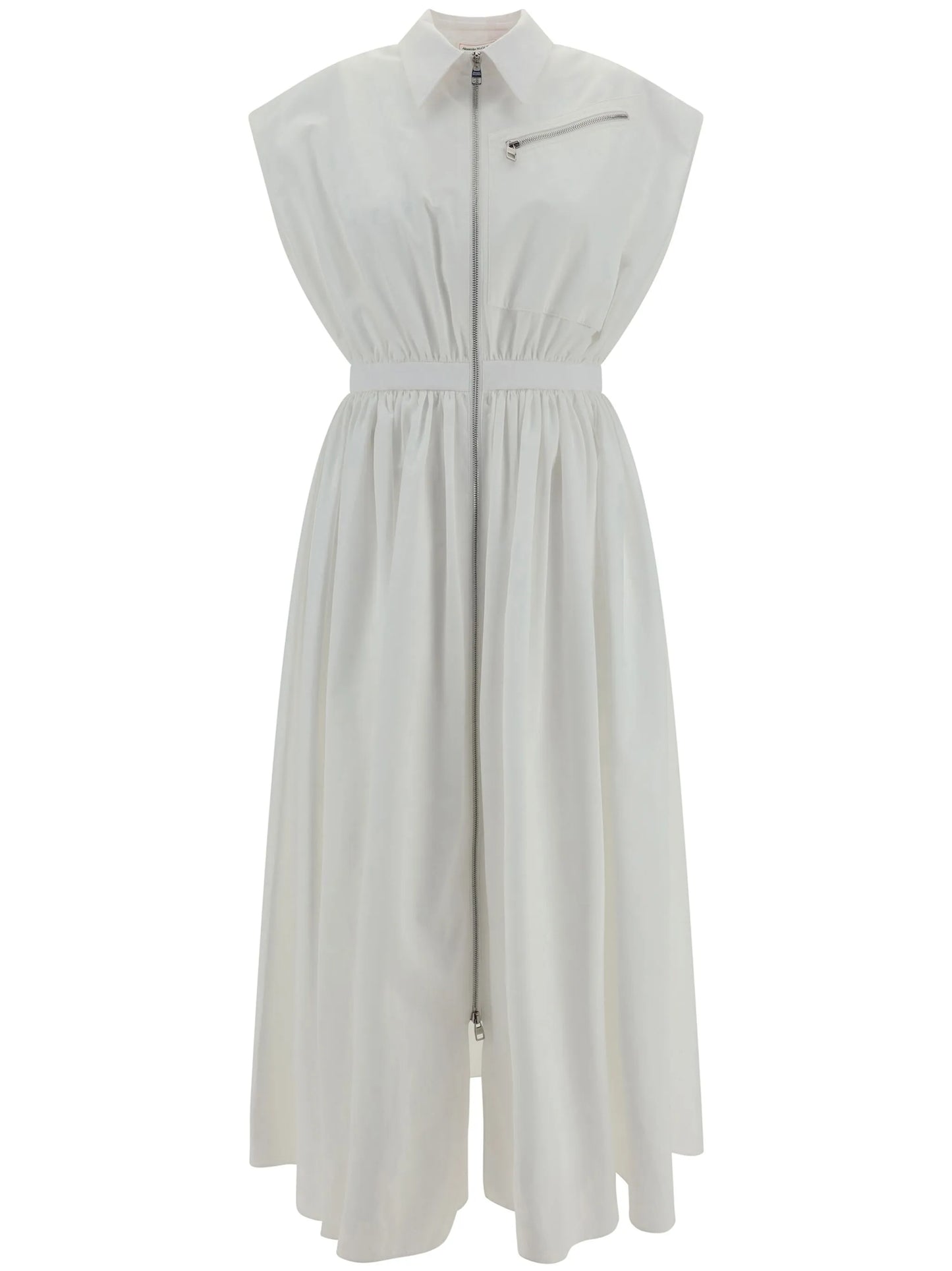 belted cotton shirtdress