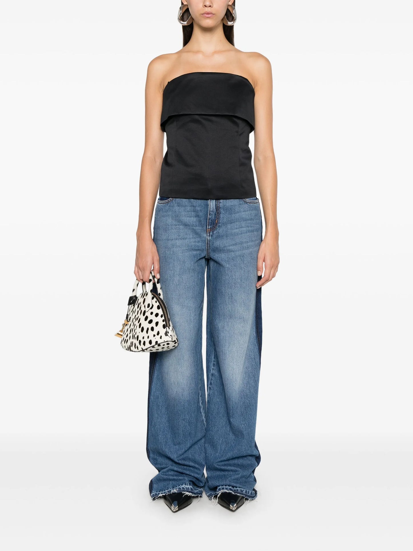 logo-plaque jeans