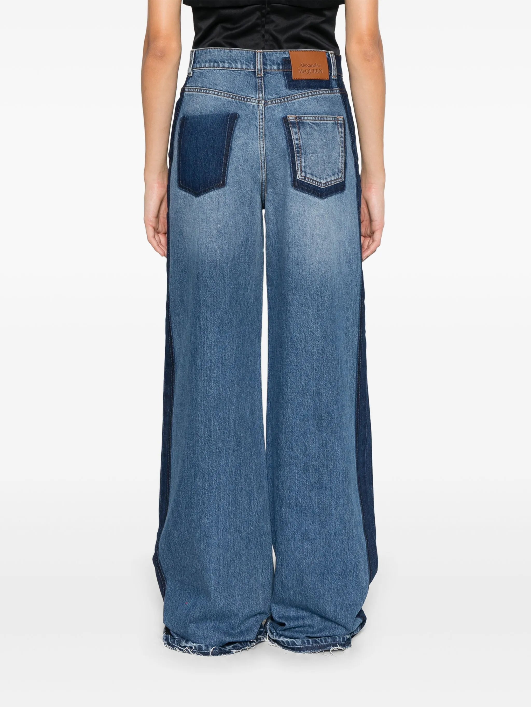 logo-plaque jeans