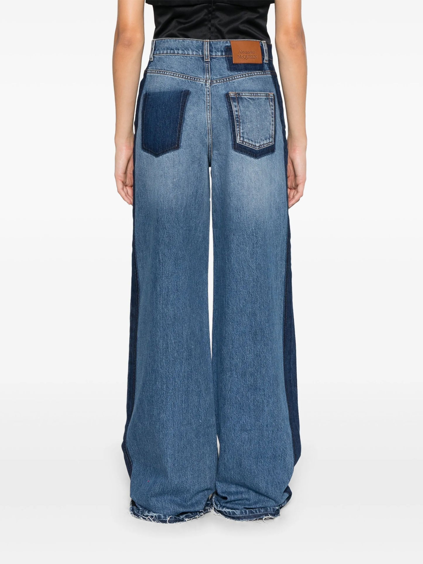 logo-plaque jeans