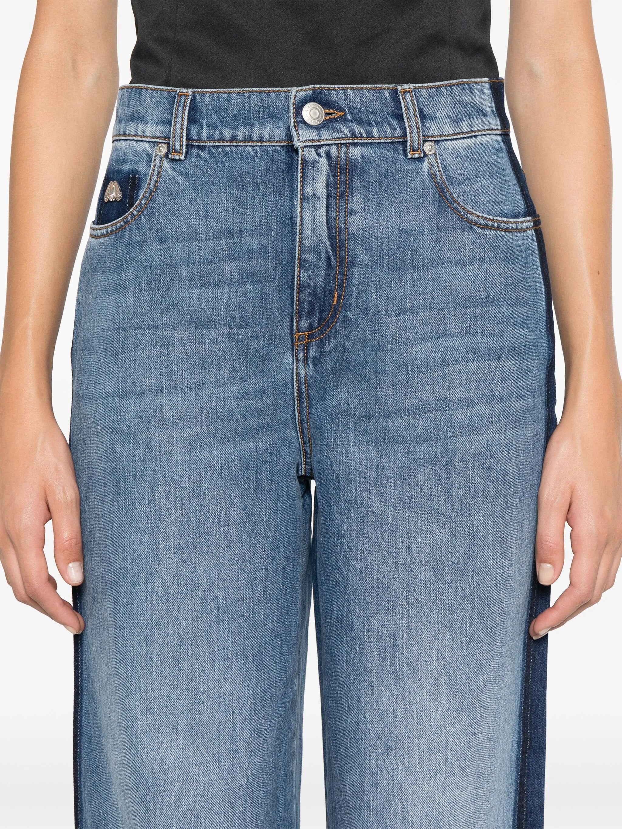 logo-plaque jeans
