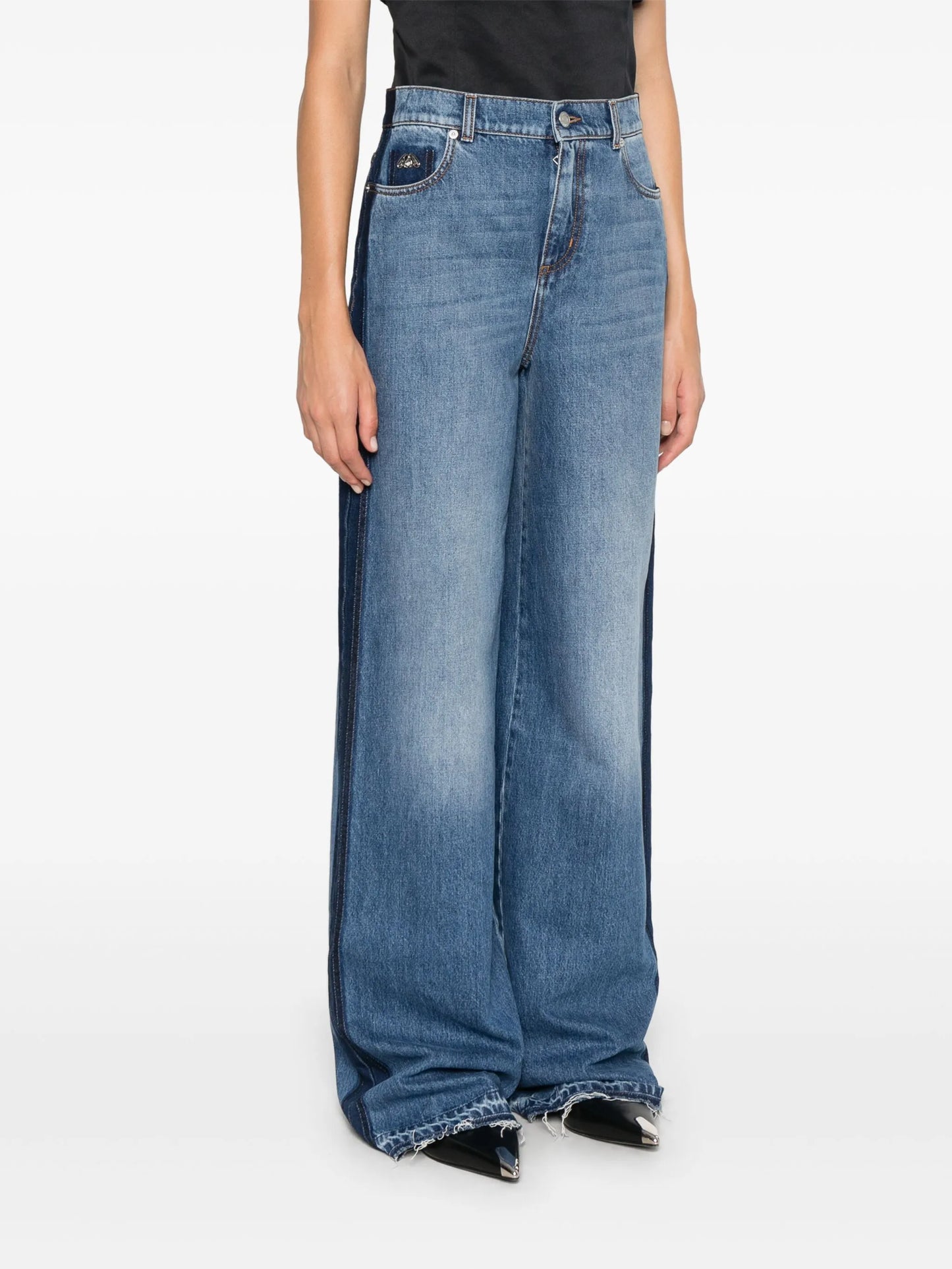 logo-plaque jeans