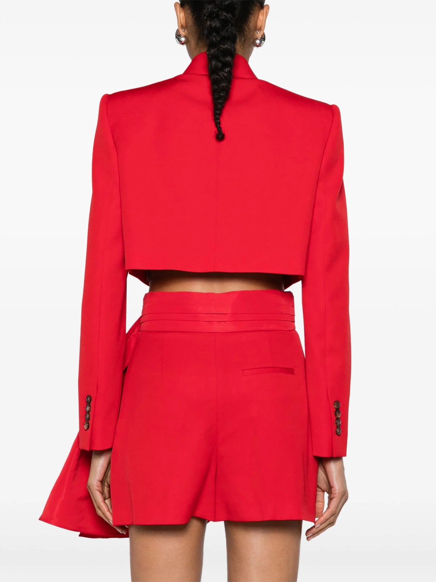 cropped tuxedo blazer