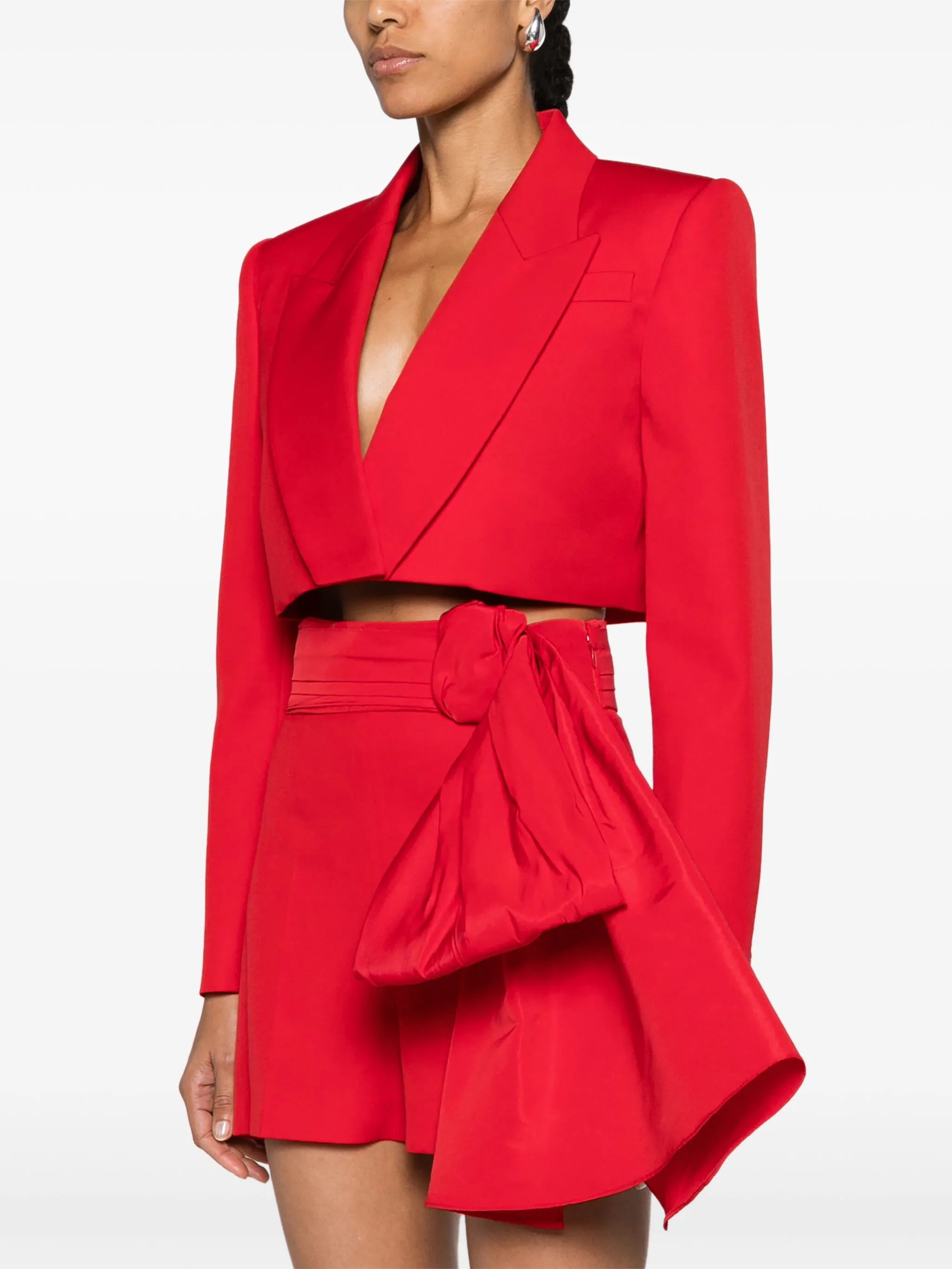 cropped tuxedo blazer